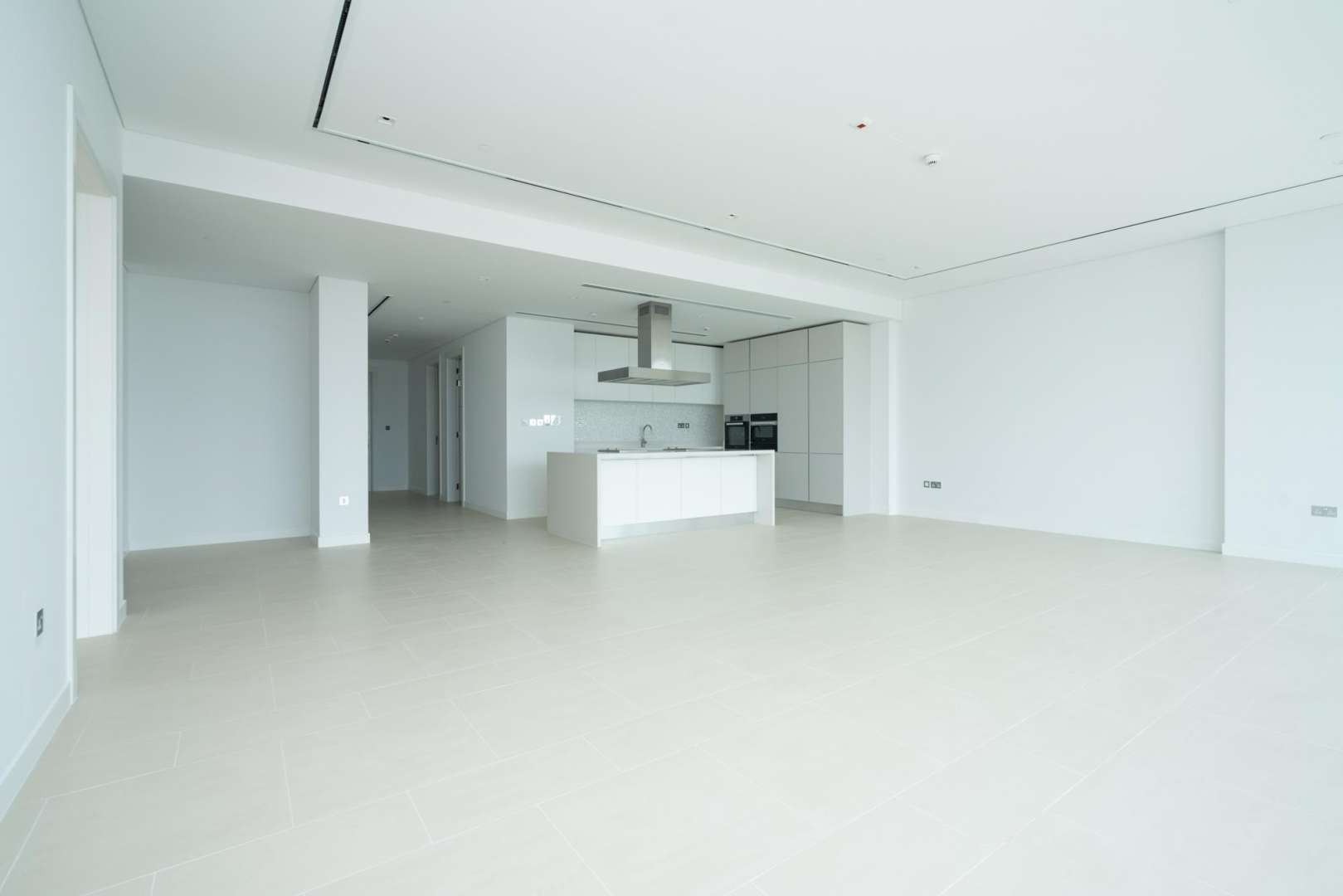 Modern kitchen in luxury 2-bedroom apartment, Seventh Heaven, Al Barari, for rent