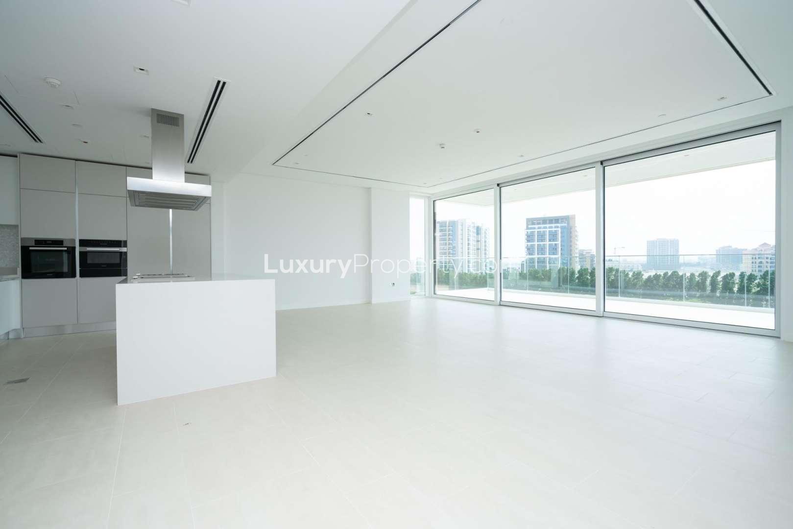 Luxury balcony view from 2-bedroom apartment in Seventh Heaven, Al Barari