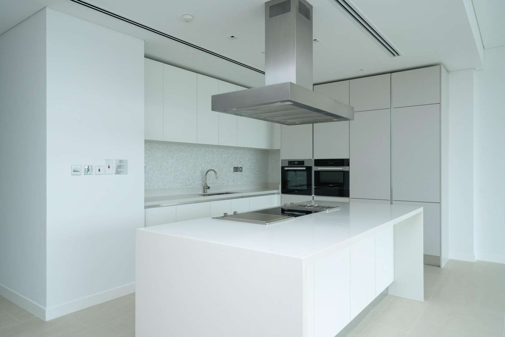 Spacious open-plan living area in Seventh Heaven, Al Barari 2-bedroom apartment