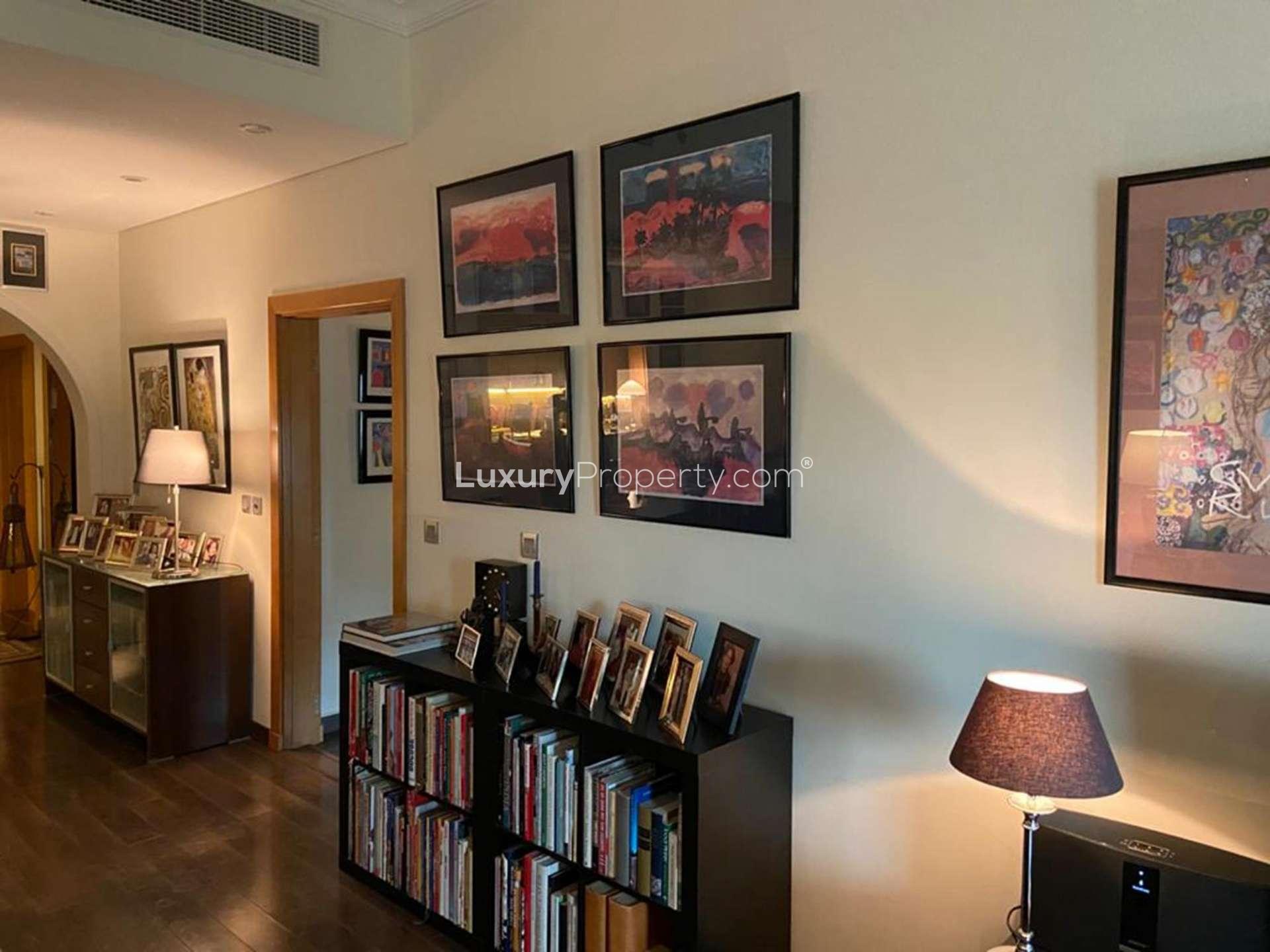 Upgraded dining room in 2-bedroom apartment, Shoreline, Palm Jumeirah, for rent