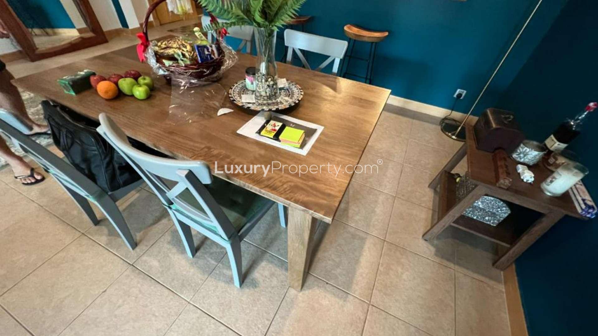 Cozy living room in Shoreline Apartments, Palm Jumeirah, featuring a stylish sectional sofa