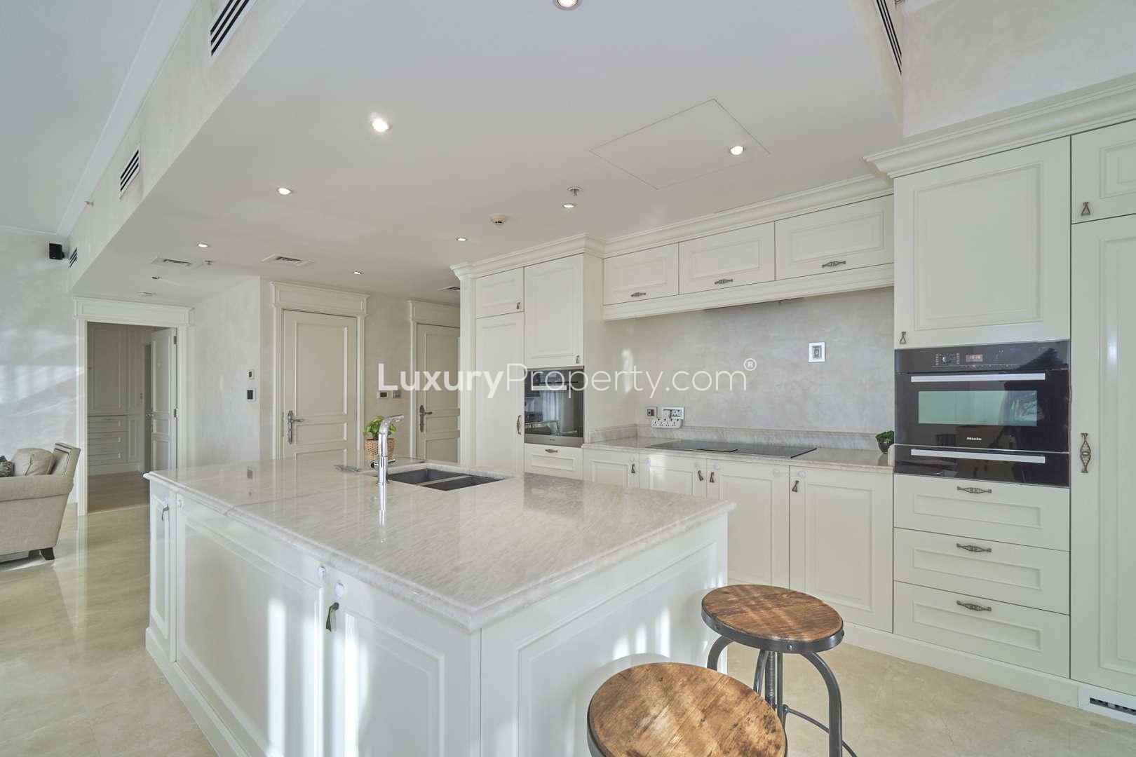 Modern kitchen in 2-bedroom apartment, South Ridge Tower 6, Downtown Dubai for rent