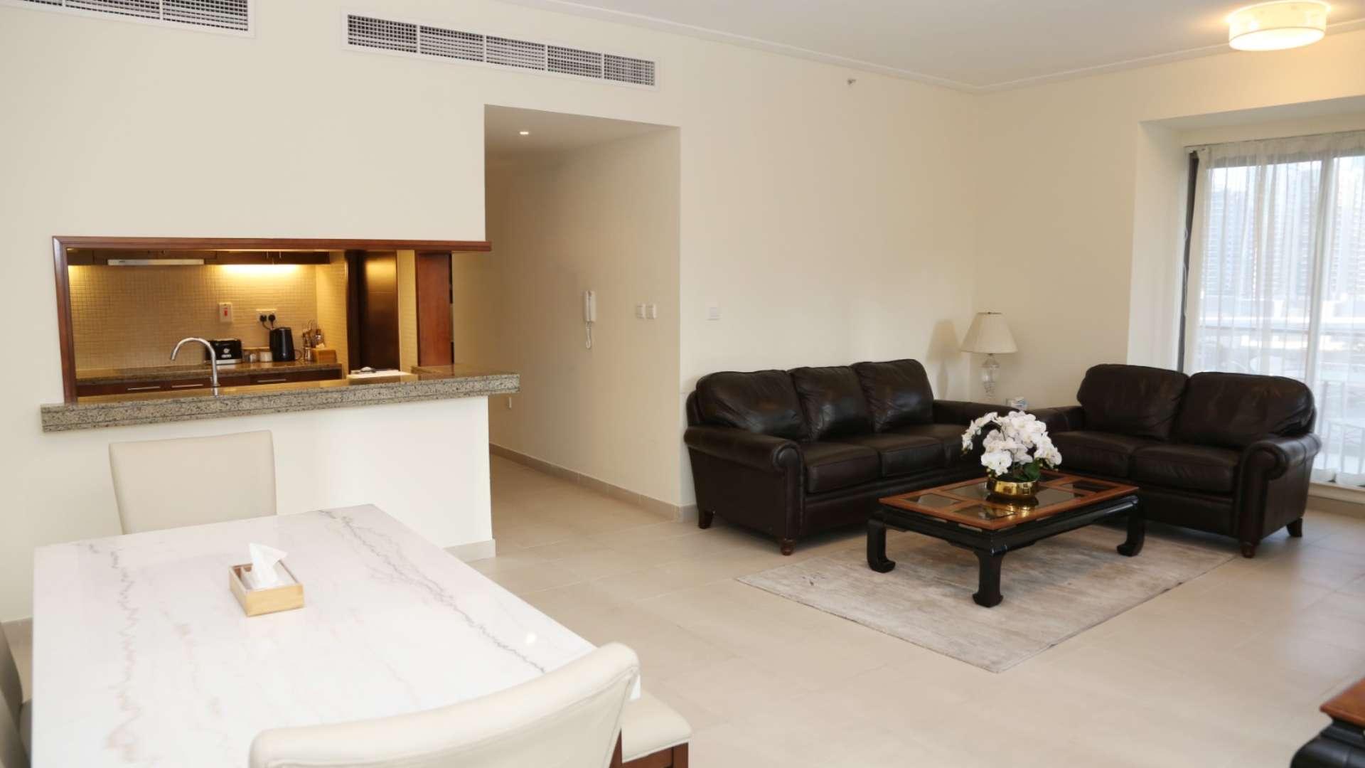 Luxurious living room in 2-bedroom apartment, South Ridge, Downtown Dubai, modern decor