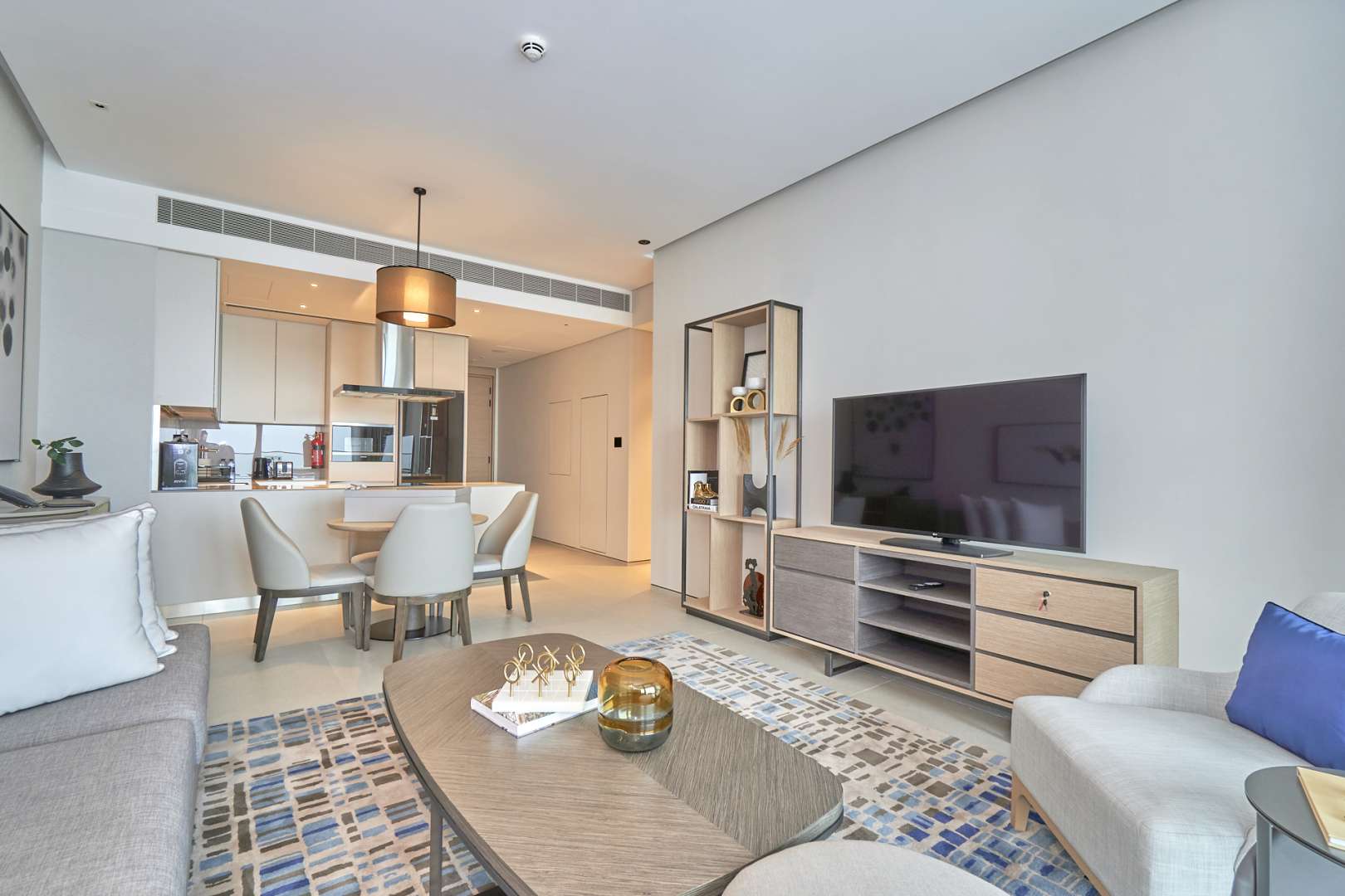 Balcony view from furnished apartment at The Address Jumeirah Beach Resort, JBR Dubai