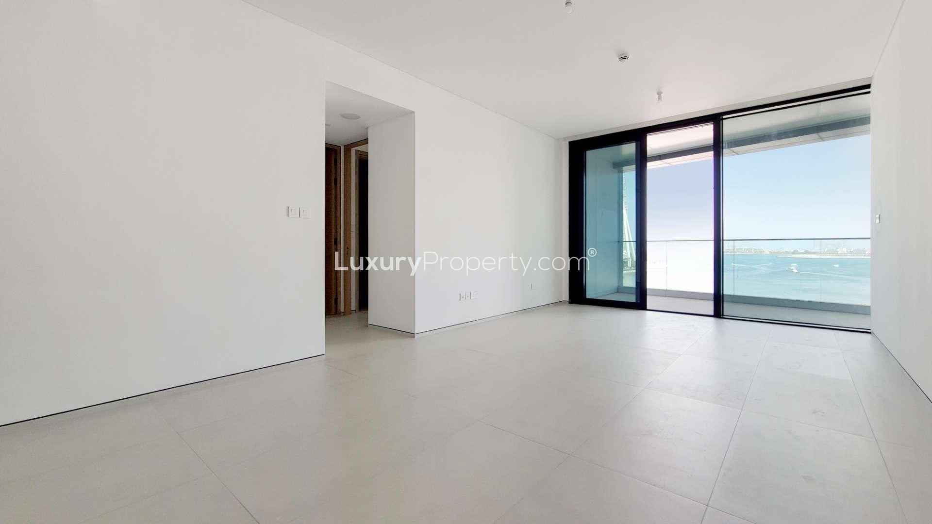 "Stunning sea view from Jumeirah Beach Residence apartment overlooking Ain Dubai and beach.","Bright living room with sea view in Jumeirah Beach Residence apartment for rent.",Stunning apartment exterior at The Address Jumeirah Resort, Jumeirah Beach Residence, Dubai