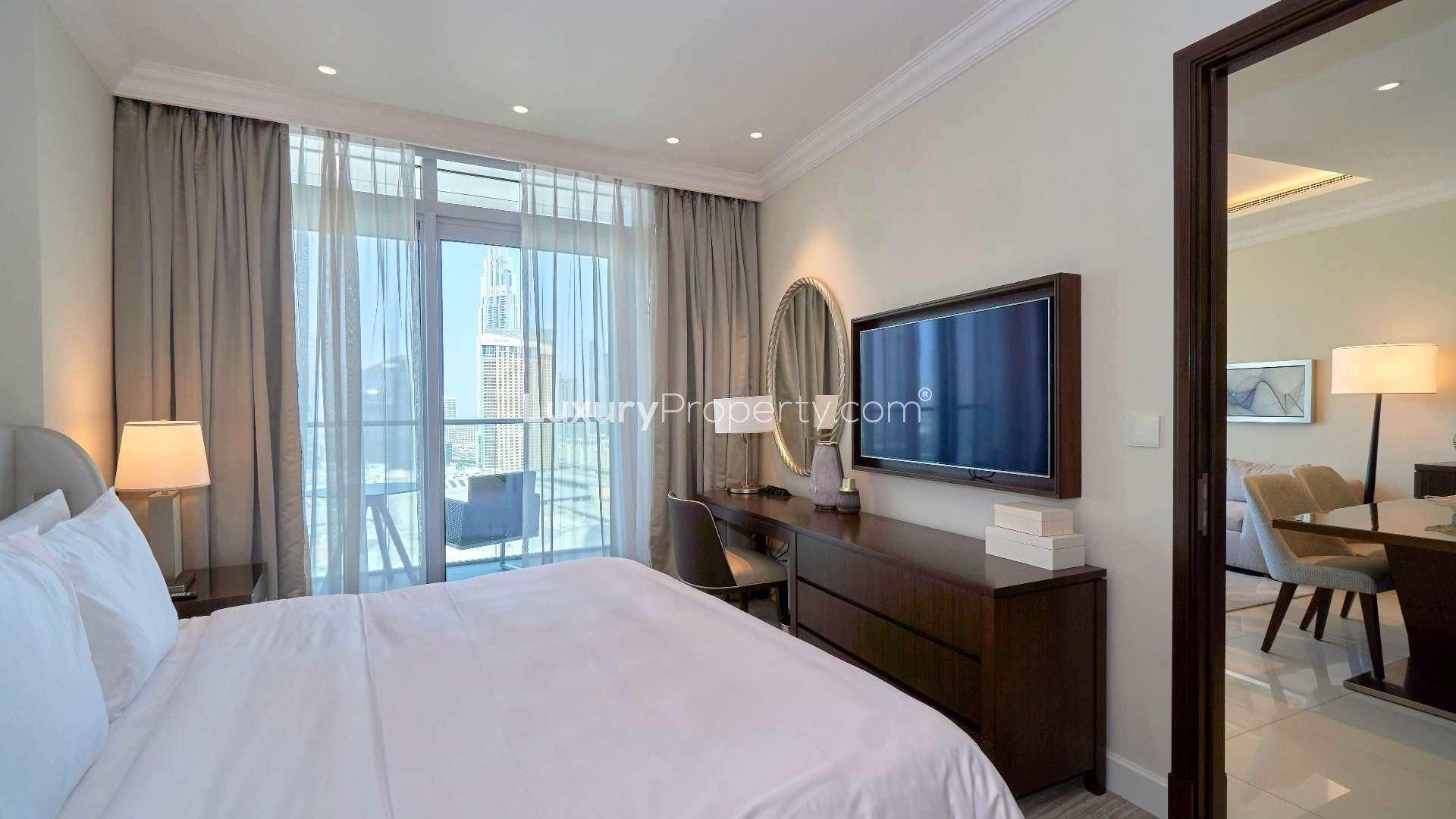 Luxurious kitchen in 2-bedroom apartment, The Address Fountain Views, Downtown Dubai, for rent