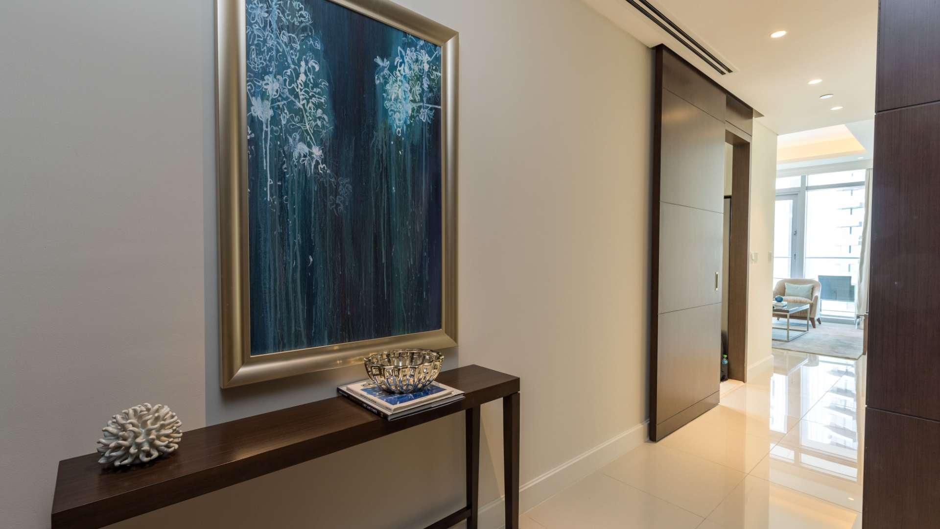 Luxury apartment balcony view of Burj Khalifa, Downtown Dubai, The Address Residence Fountain Views