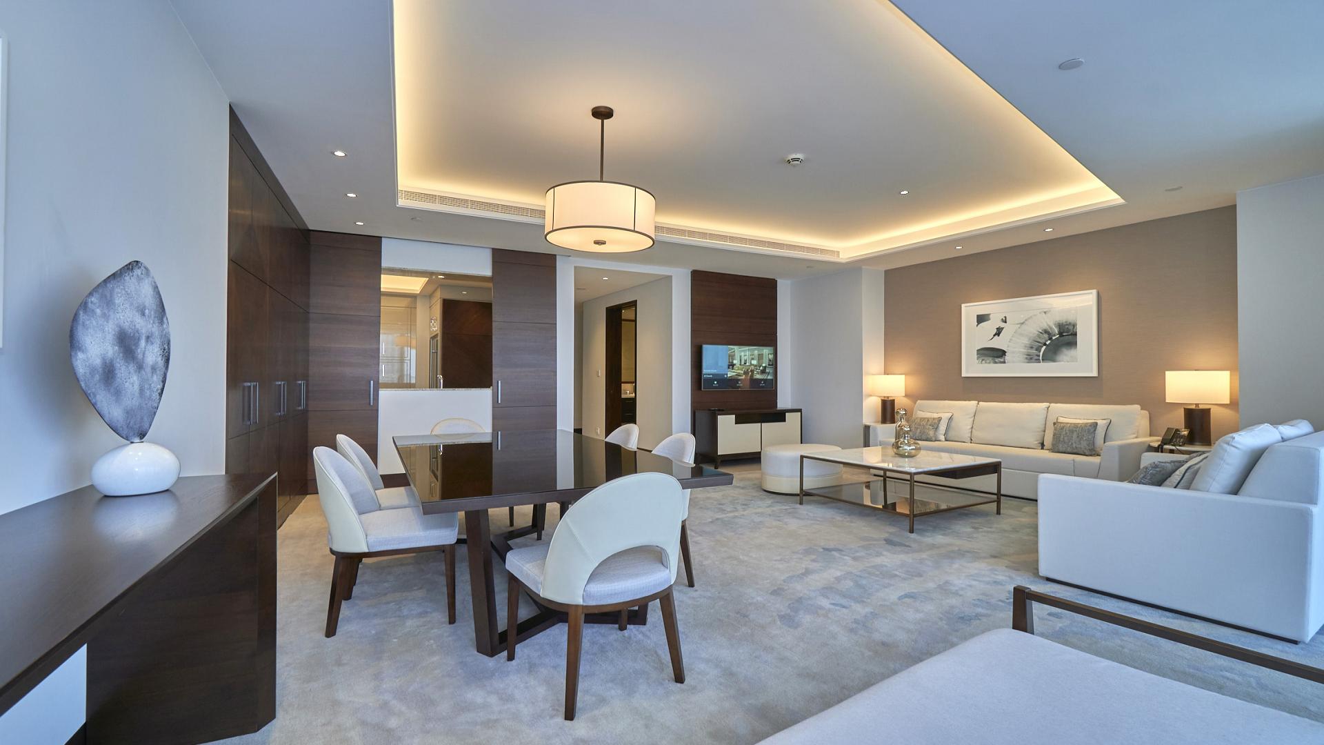 Modern living room in Downtown Dubai apartment, The Address Sky View Towers, elegant decor