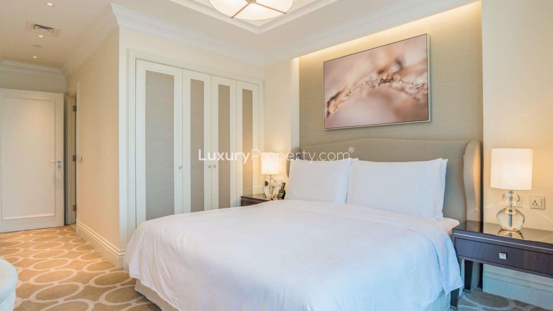 High-floor apartment kitchen with modern appliances in The Address The BLVD, Downtown Dubai