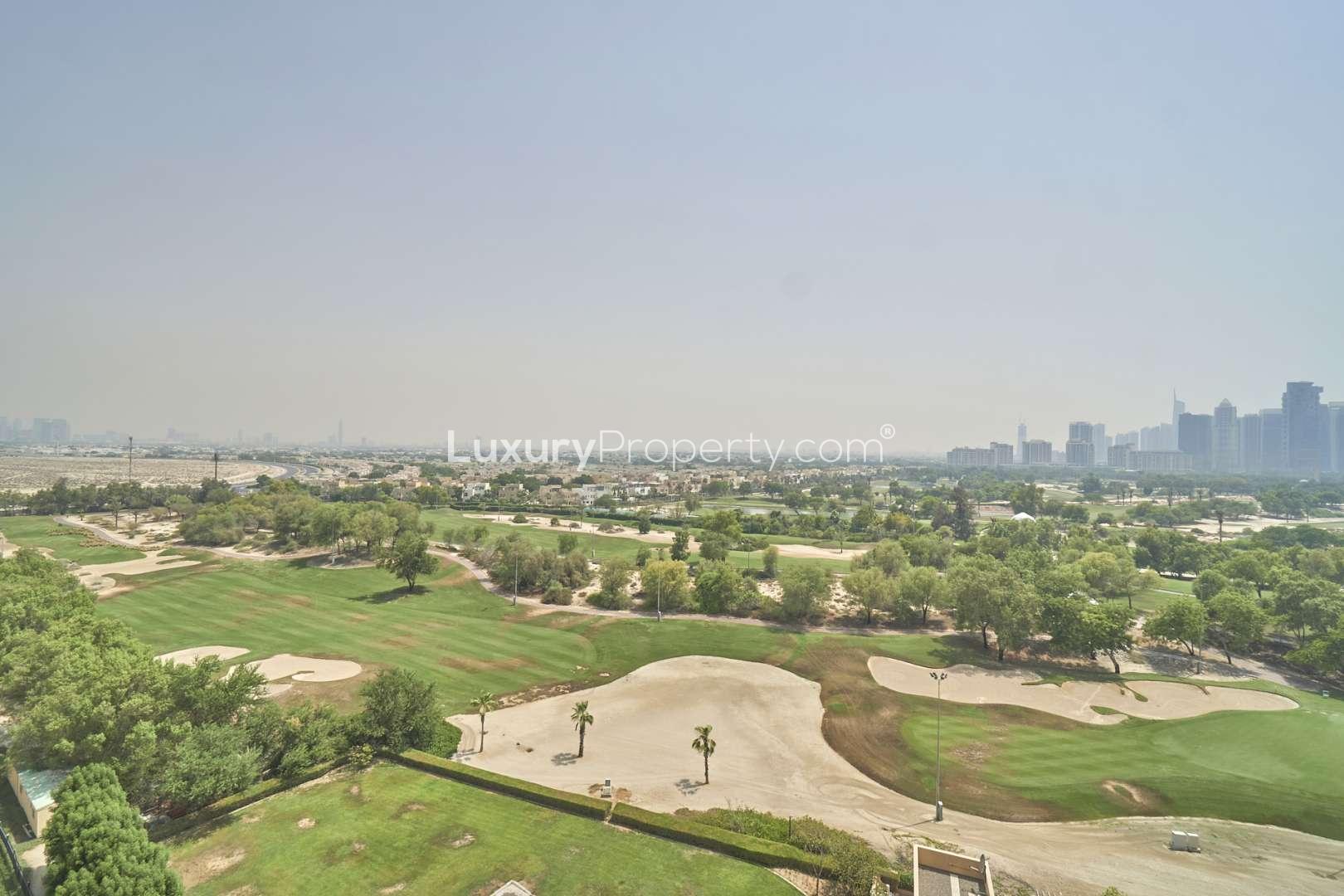 Modern kitchen in two-bedroom apartment, Fairways West Tower, The Views, for rent