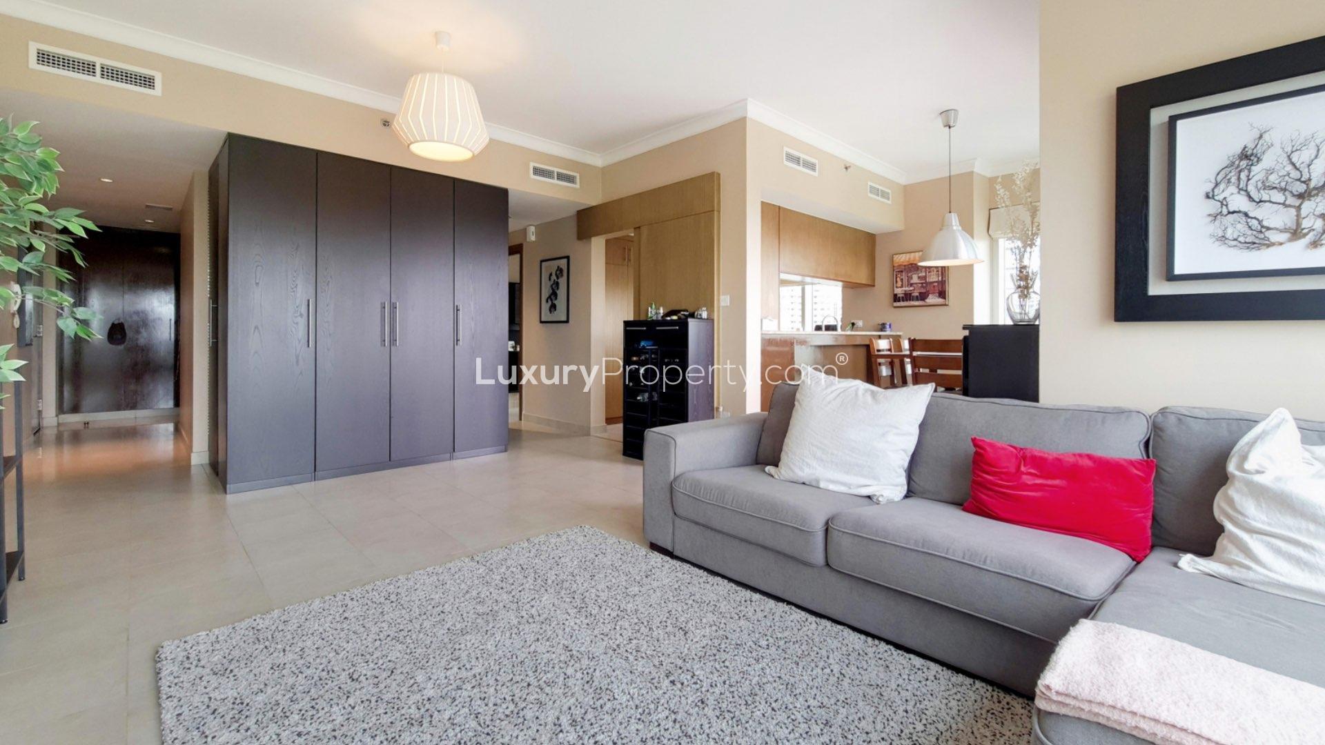 Fully upgraded living room with golf course views in The Fairways, The Views