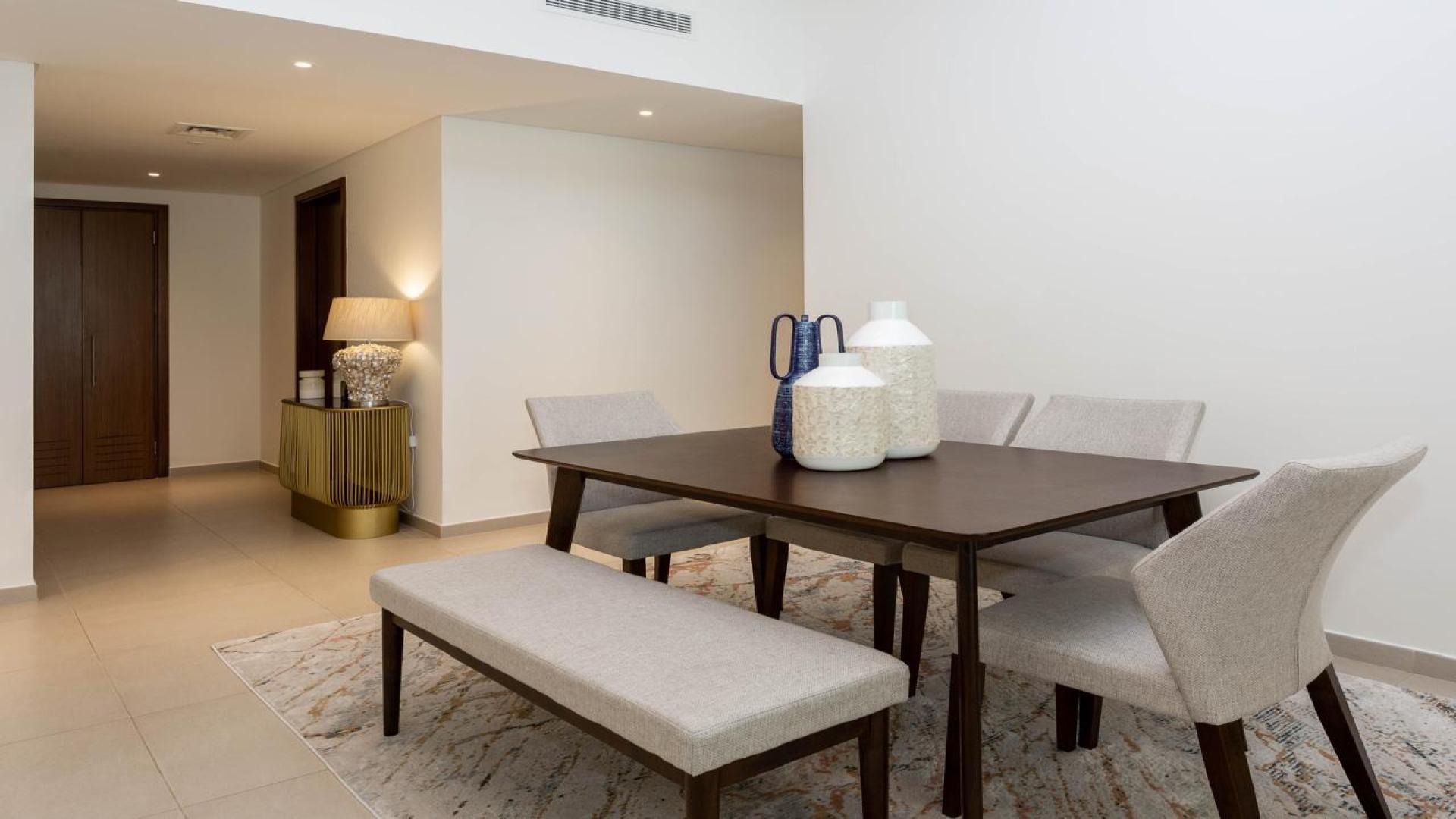 Modern living room in BLVD Heights apartment, Downtown Dubai, with elegant decor and furnishings