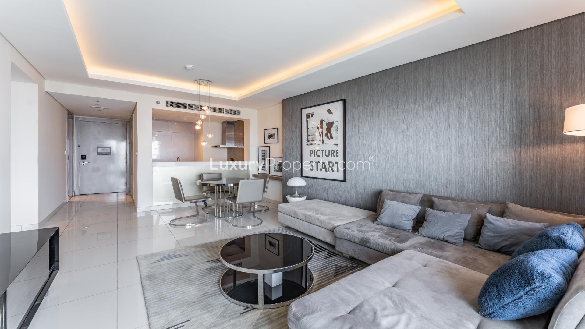 Luxurious balcony view from 2-bedroom apartment in DAMAC Towers, Business Bay