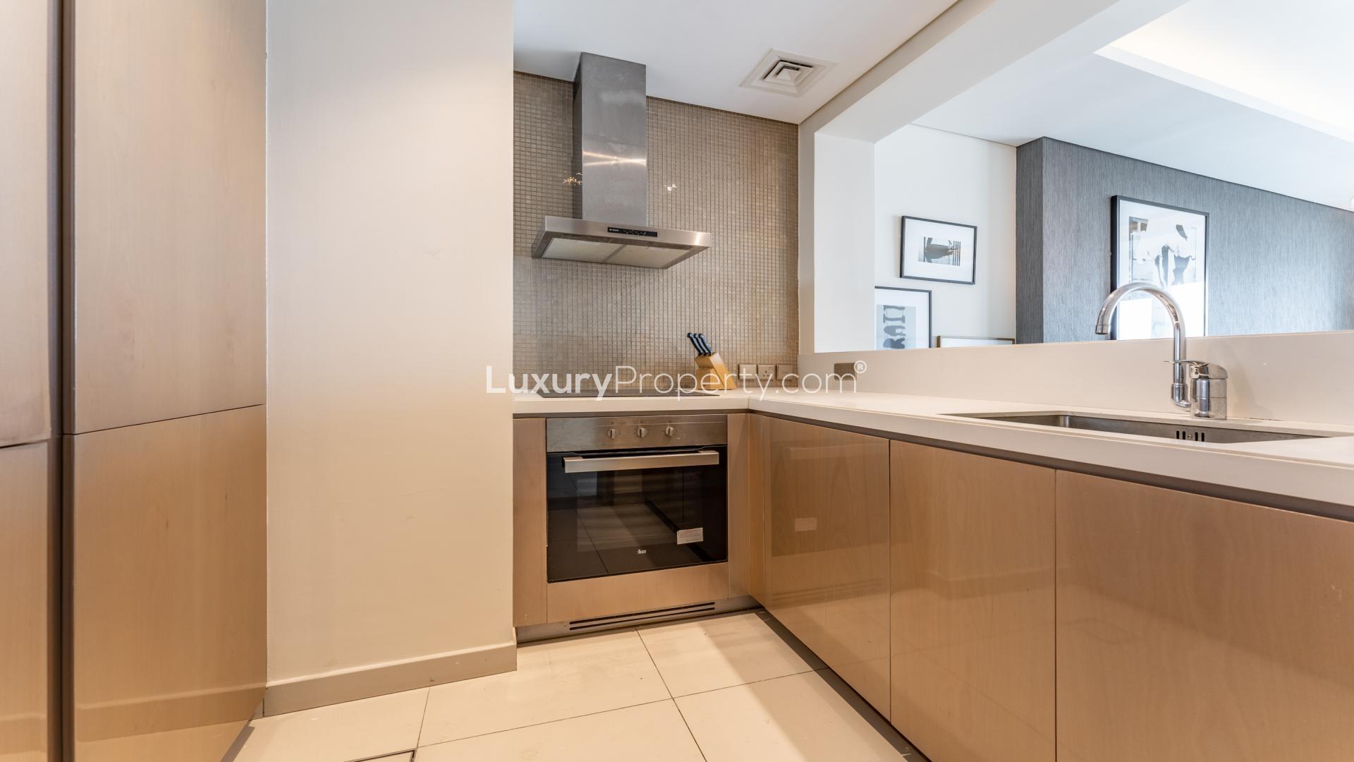Luxurious living room in 2-bedroom apartment, DAMAC Towers, Business Bay, modern decor