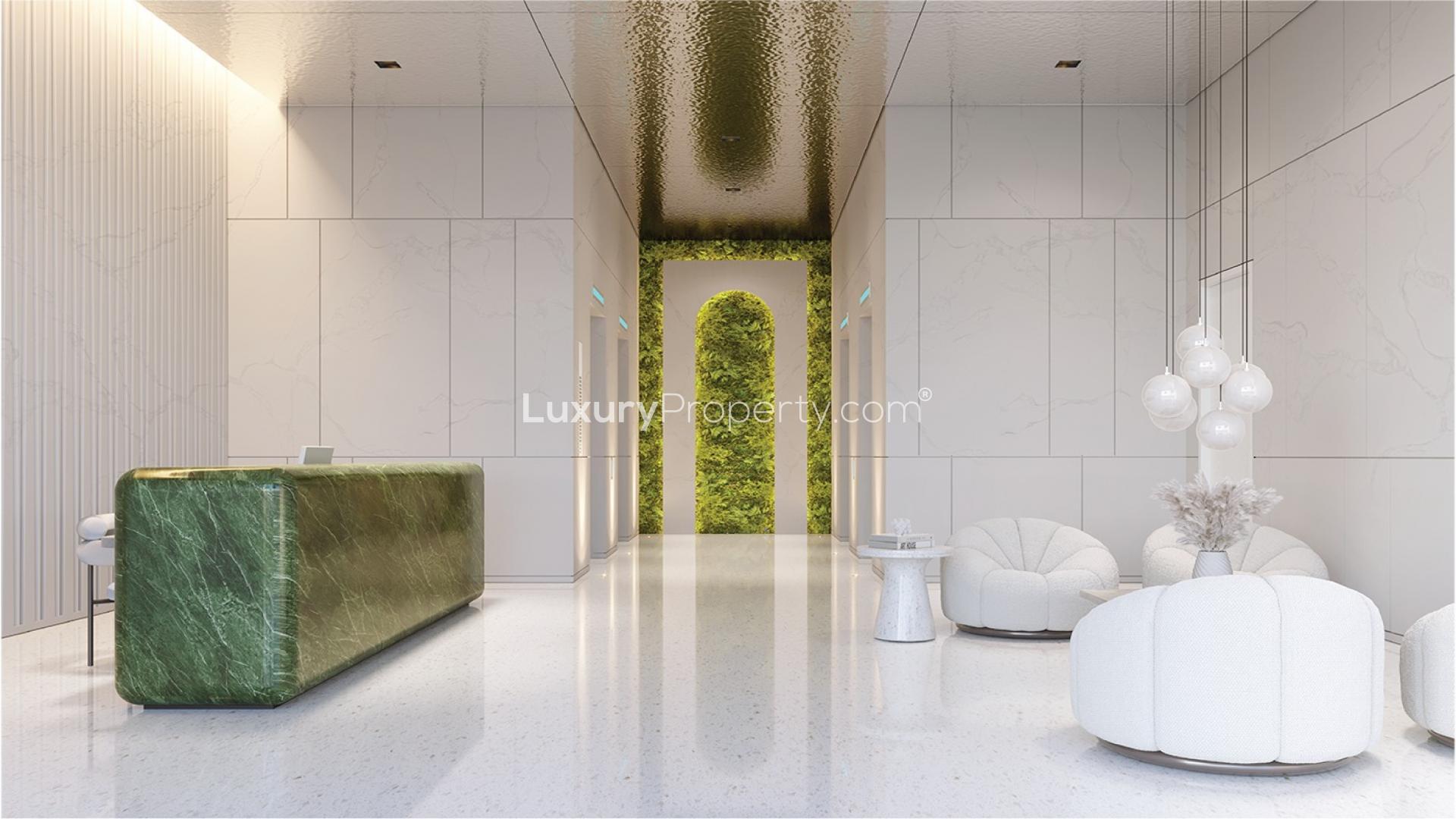 Exterior view of Elbrus Tower apartment in Jumeirah Village Triangle for sale