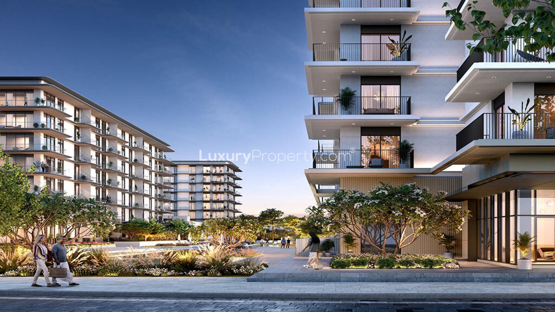 Elegant living room in 2-bedroom apartment, Ocean Point, Mina Rashid, Rashid Yachts & Marina