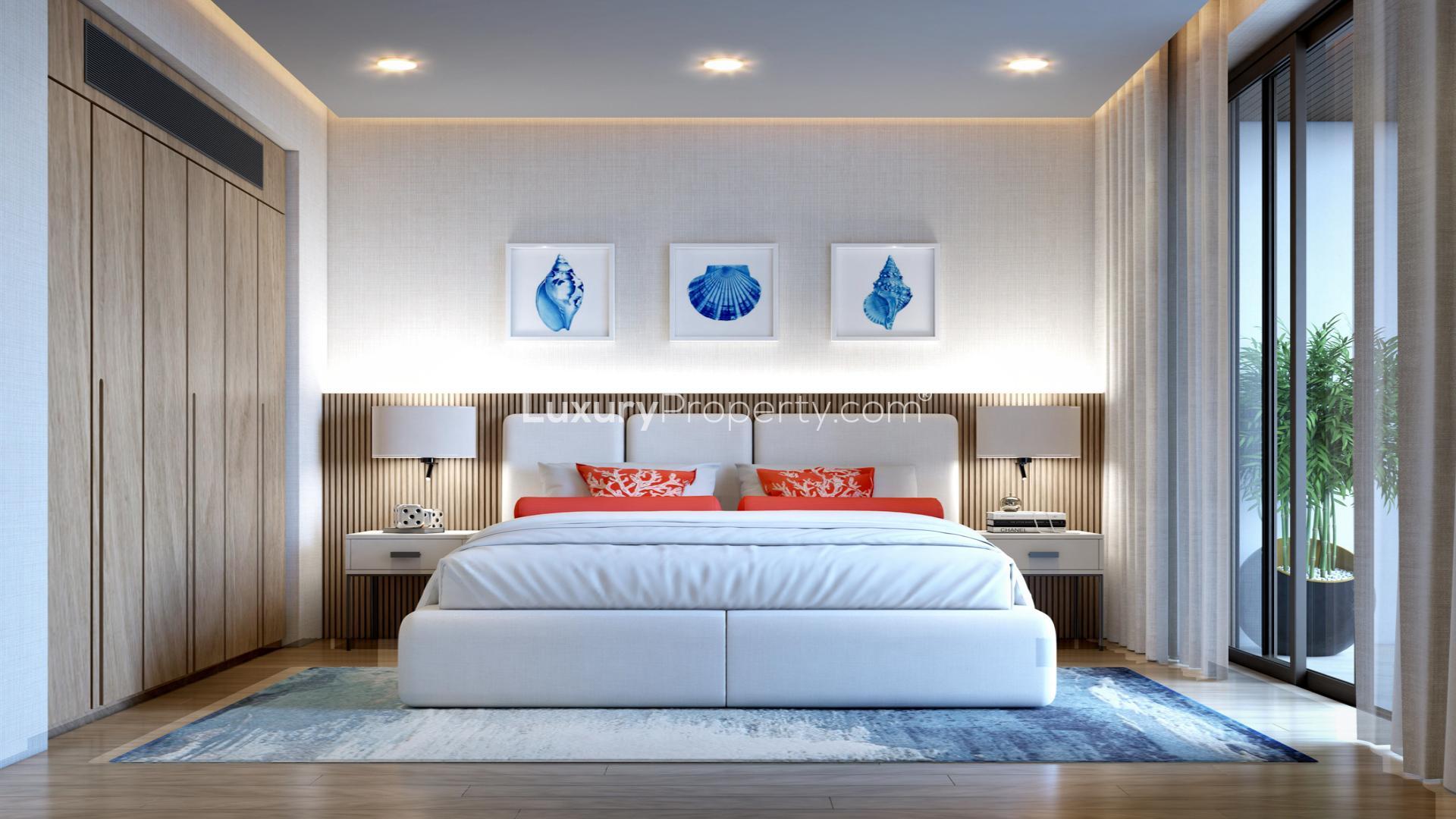 Modern dining area in luxury apartment at Coral Residences, Kandima Maldives