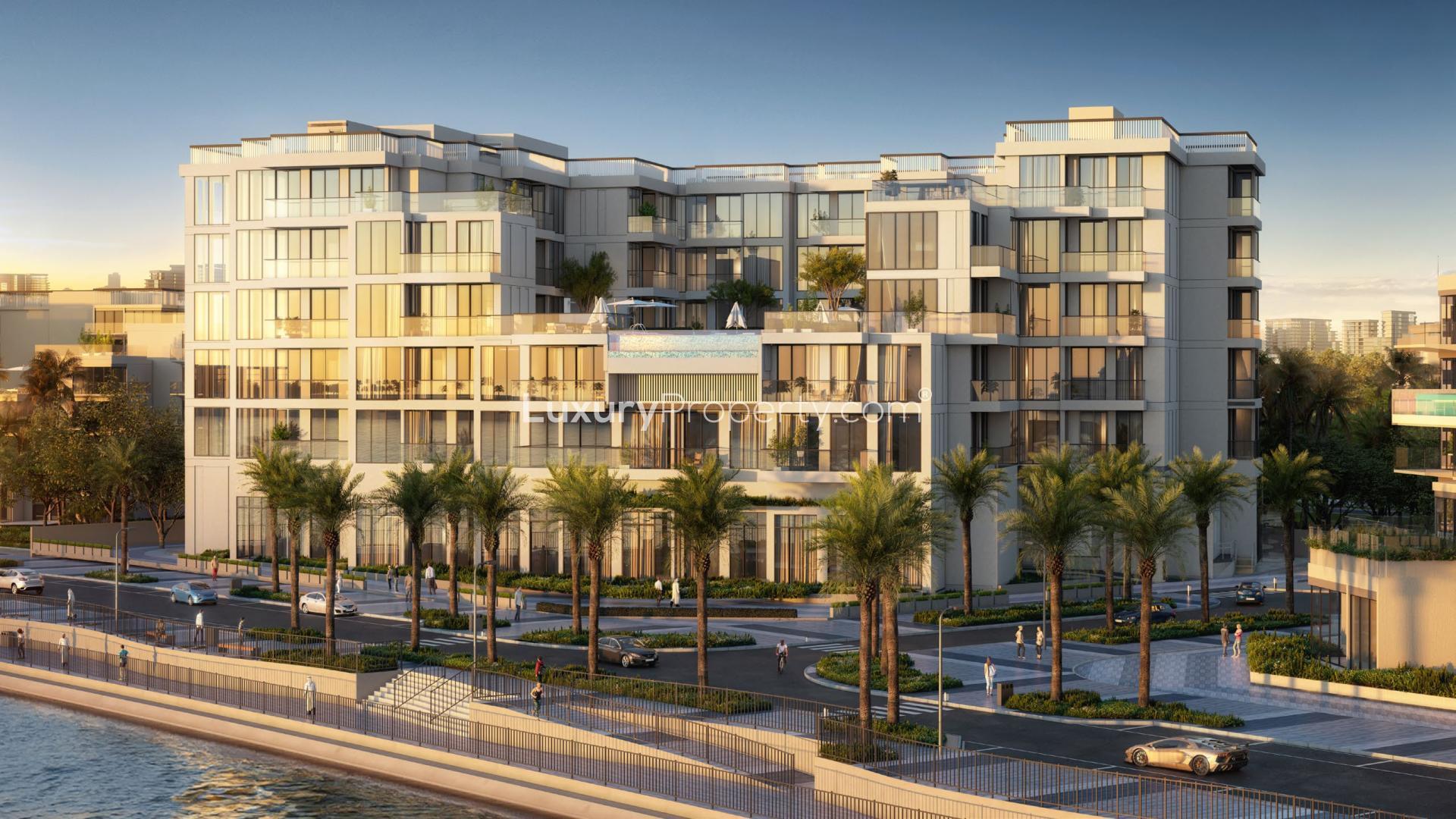 Modern seaside apartment view in Qetaifan's The Weekend 02 by Elie Saab