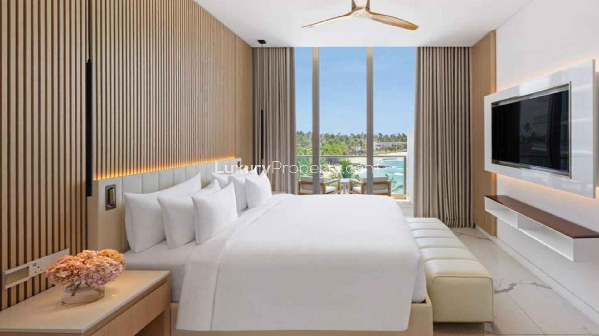 Elegant living and dining area in 2-bed apartment, Serenia Residences, Talpe, Galle