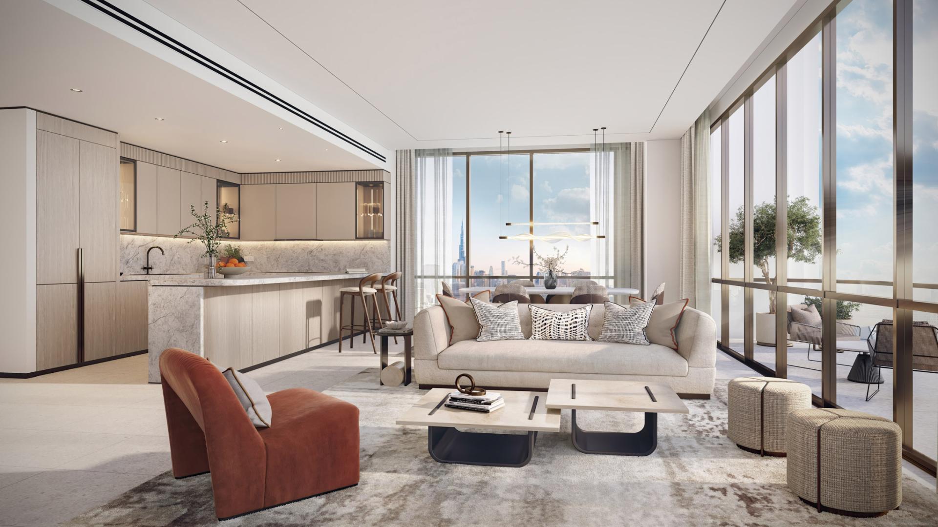 Luxurious lobby in Atélis d3, Dubai Design District apartment for sale, Ref No: LP44992