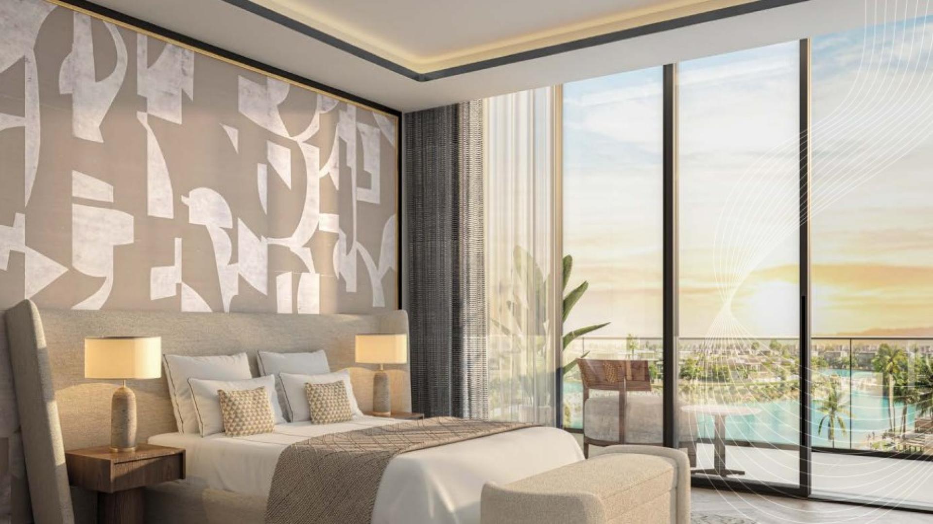 Modern kitchen in 2-bedroom waterfront apartment, Azizi Venice, Dubai South, for sale