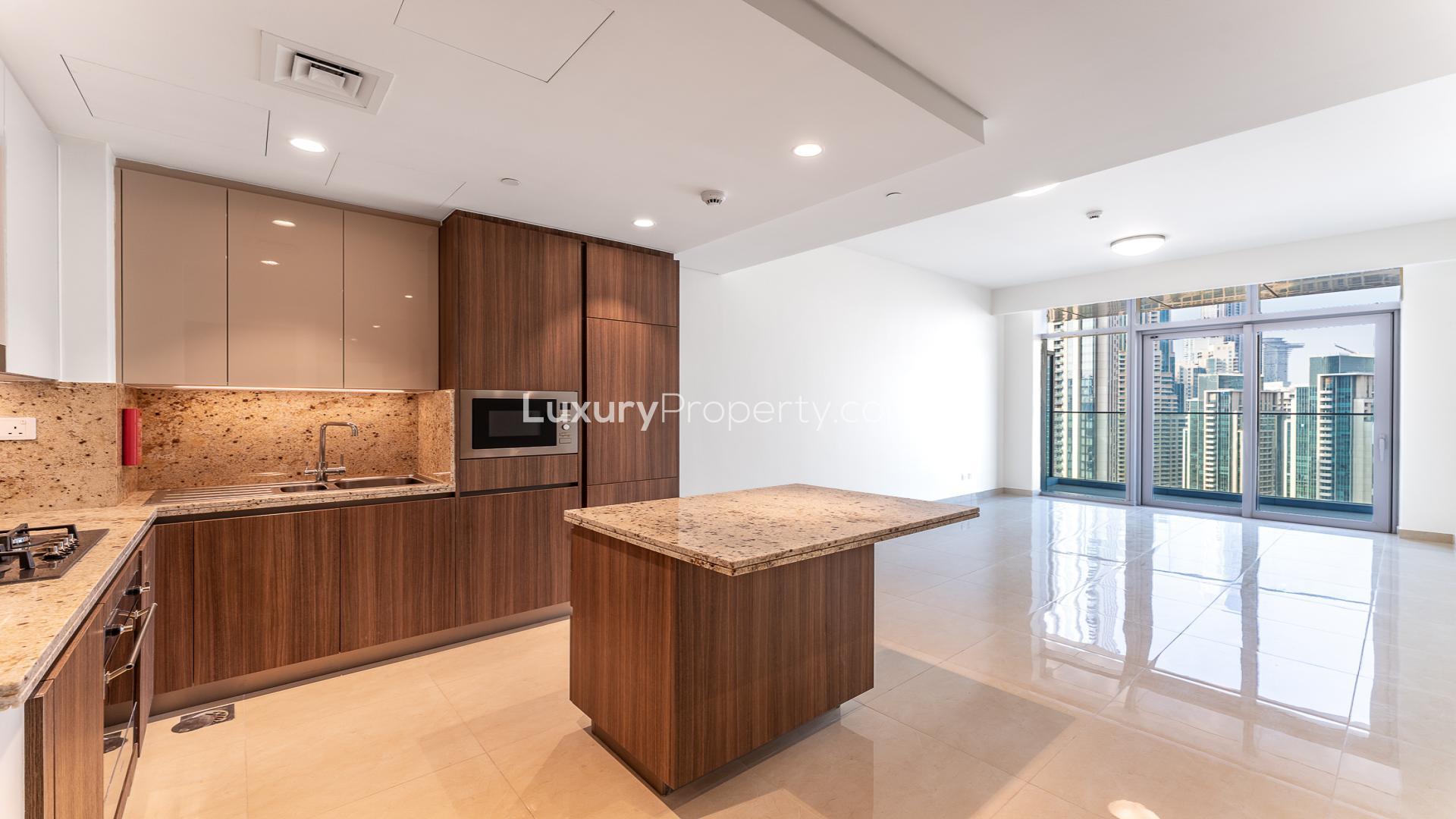 Skyline view from Imperial Avenue apartment, Downtown Dubai, showcasing modern architecture and cityscape