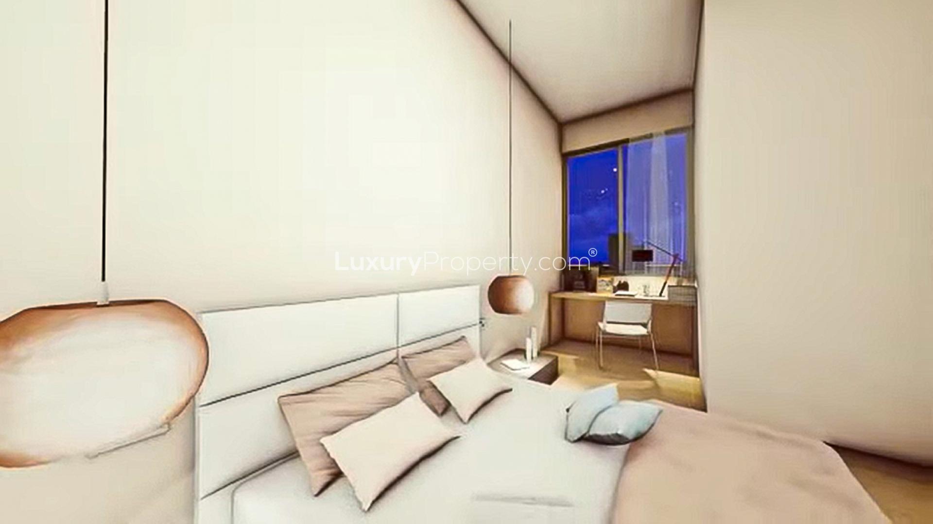 Luxurious bedroom with ocean view in Colombo 12 apartment for sale, LP47602