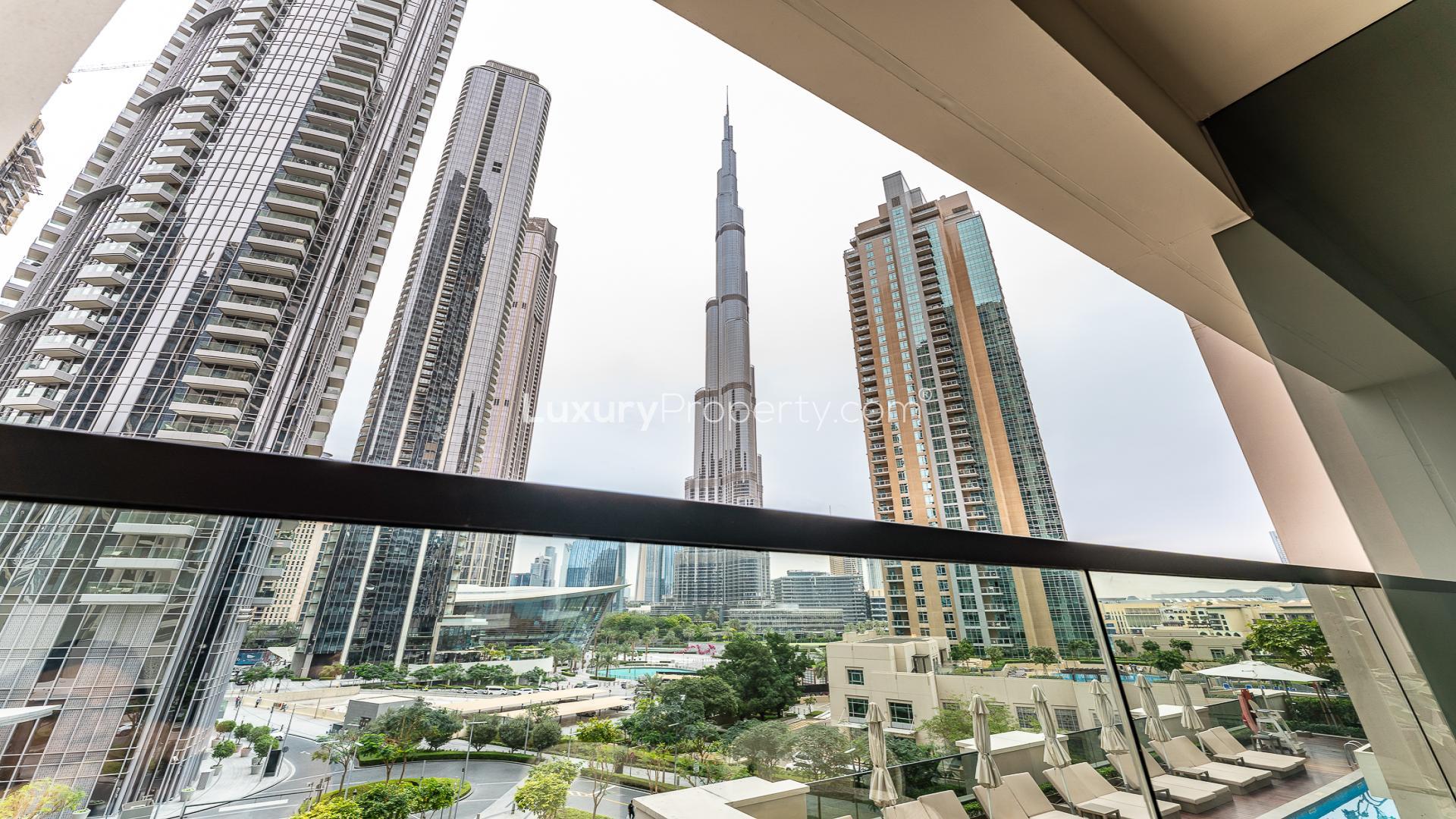 Luxurious furnished apartment with Burj Khalifa view in Downtown Dubai's Act Towers