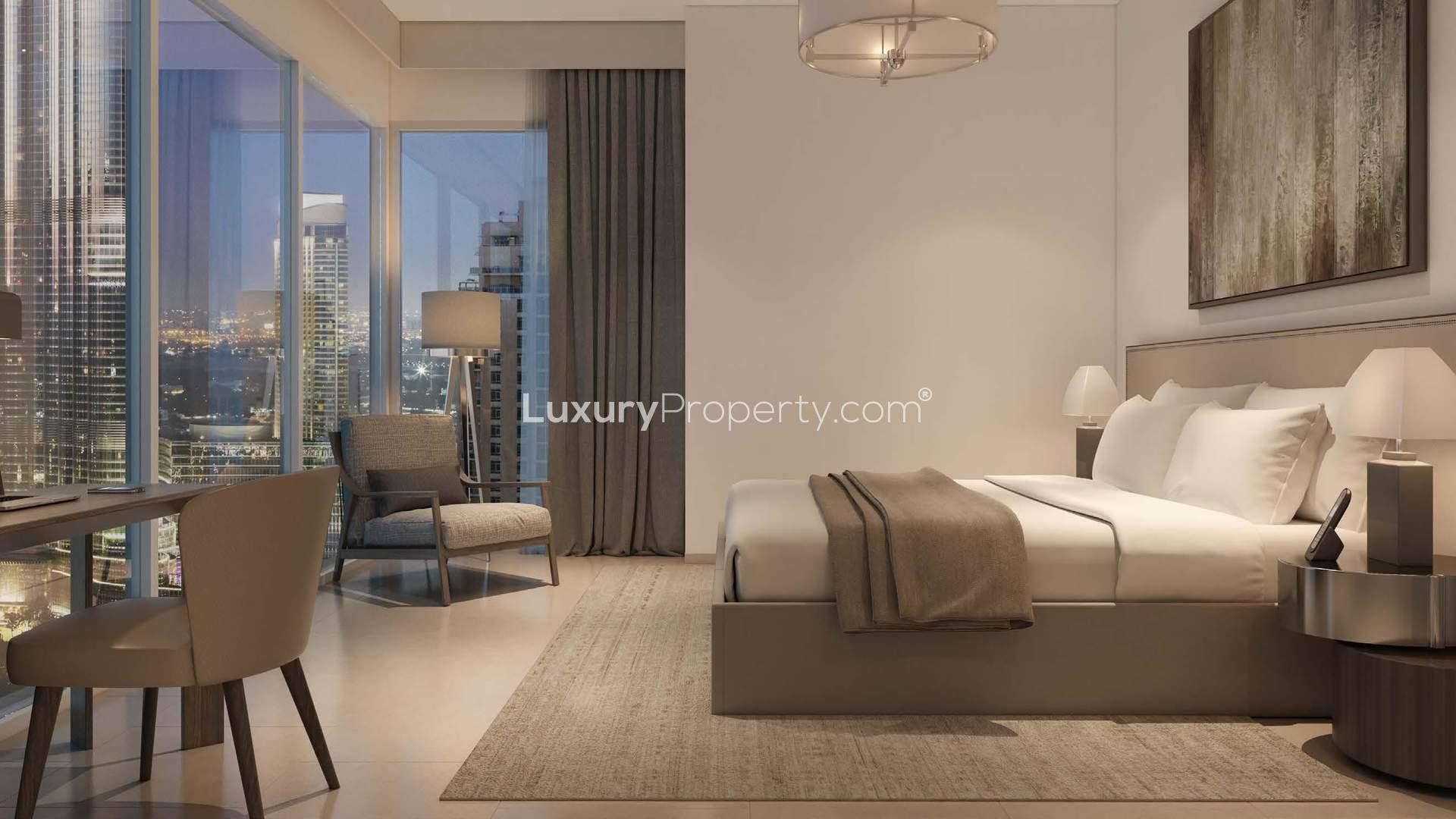 Luxurious bathroom in 2-bedroom apartment, Act One Act Two Towers, Downtown Dubai