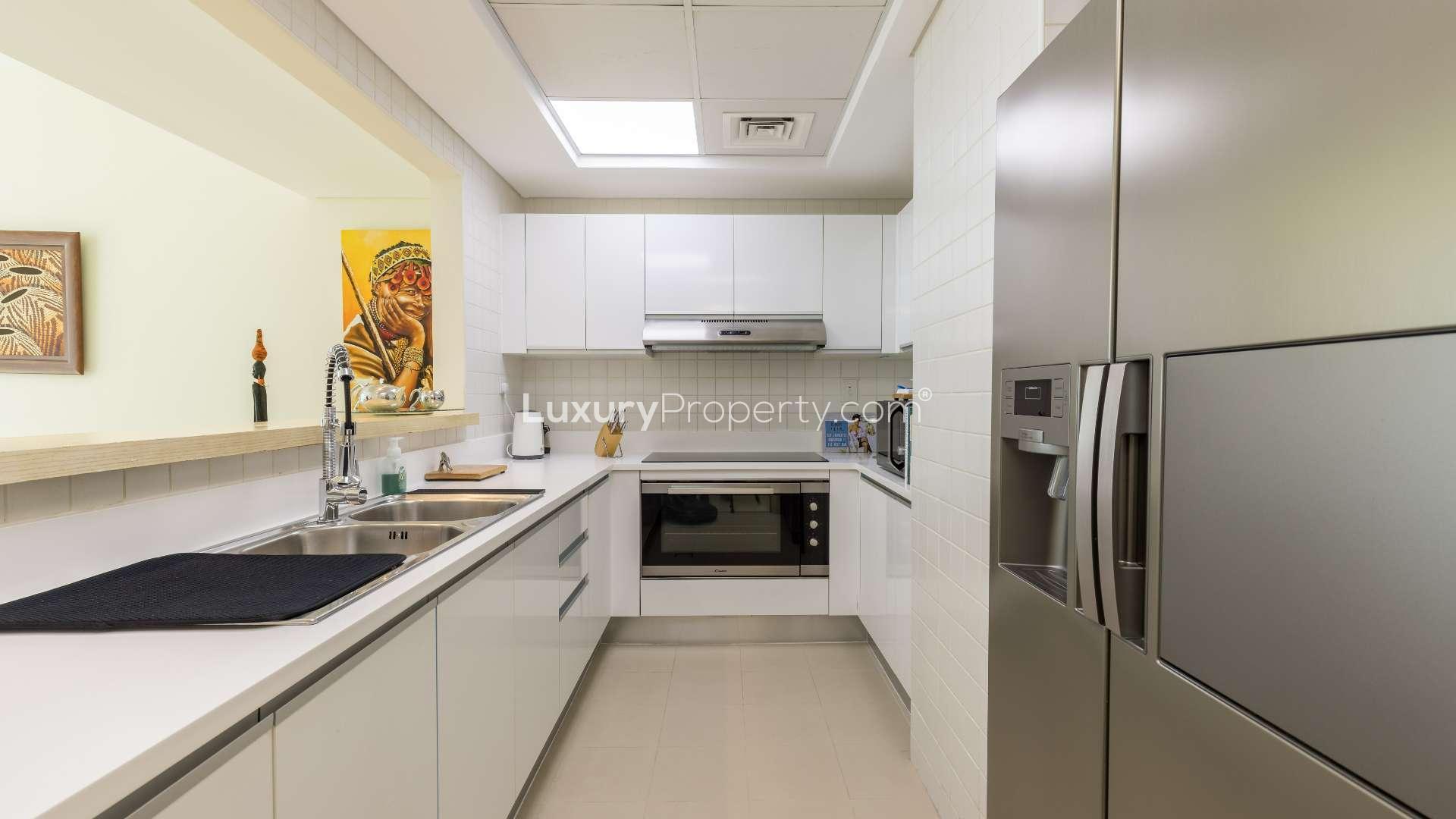 Balcony view from luxurious 2-bedroom apartment in Al Bateen Residences, Jumeirah Beach Residence, Dubai