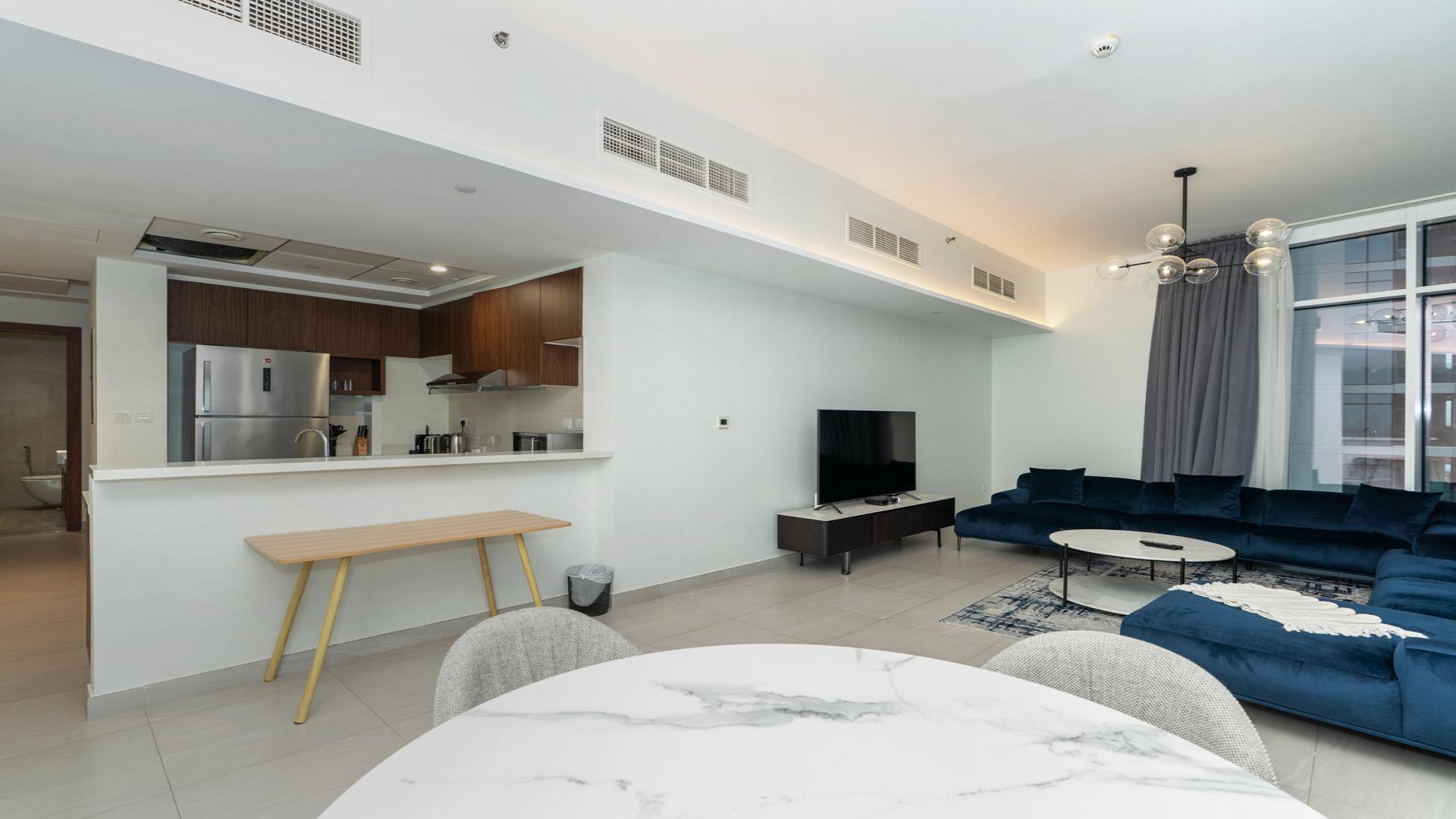 Fully furnished living area with modern decor in Park Gate Residences, Al Kifaf apartment