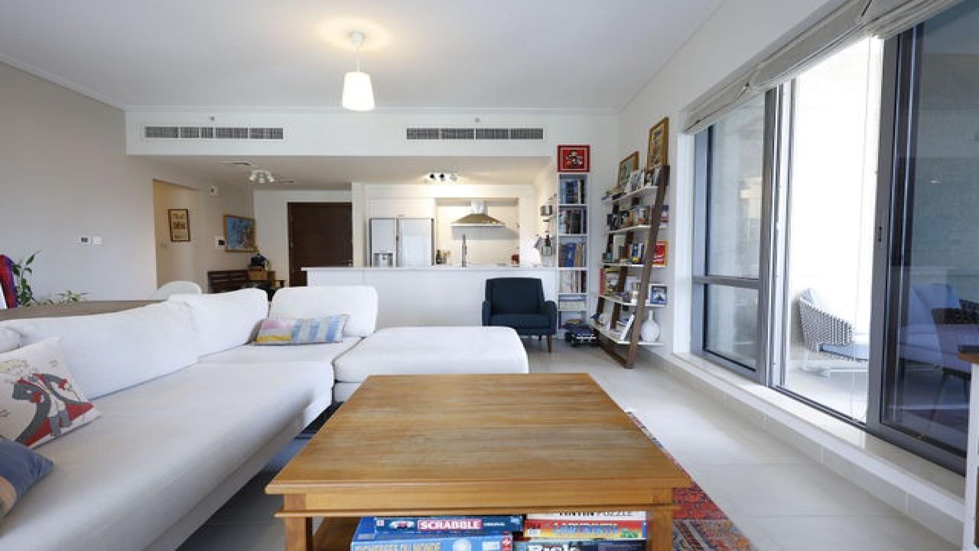 Bright living and dining area in 2-bedroom apartment, South Ridge 5, Downtown Dubai