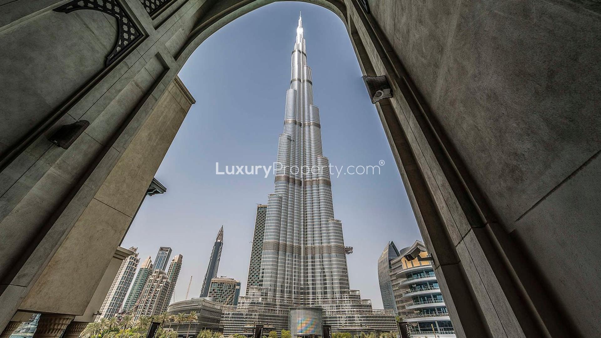 Ultra-luxury high-floor apartment view, Burj Khalifa, Downtown Dubai, for sale
