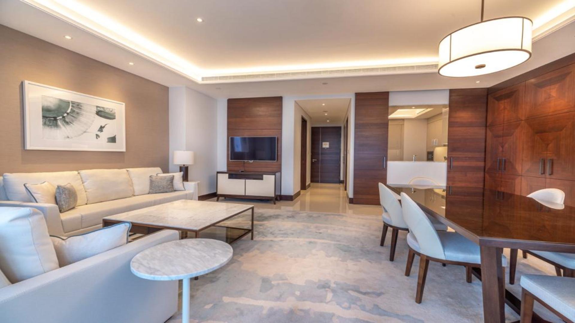 Modern living room in The Address Sky View Towers, Downtown Dubai apartment for sale
