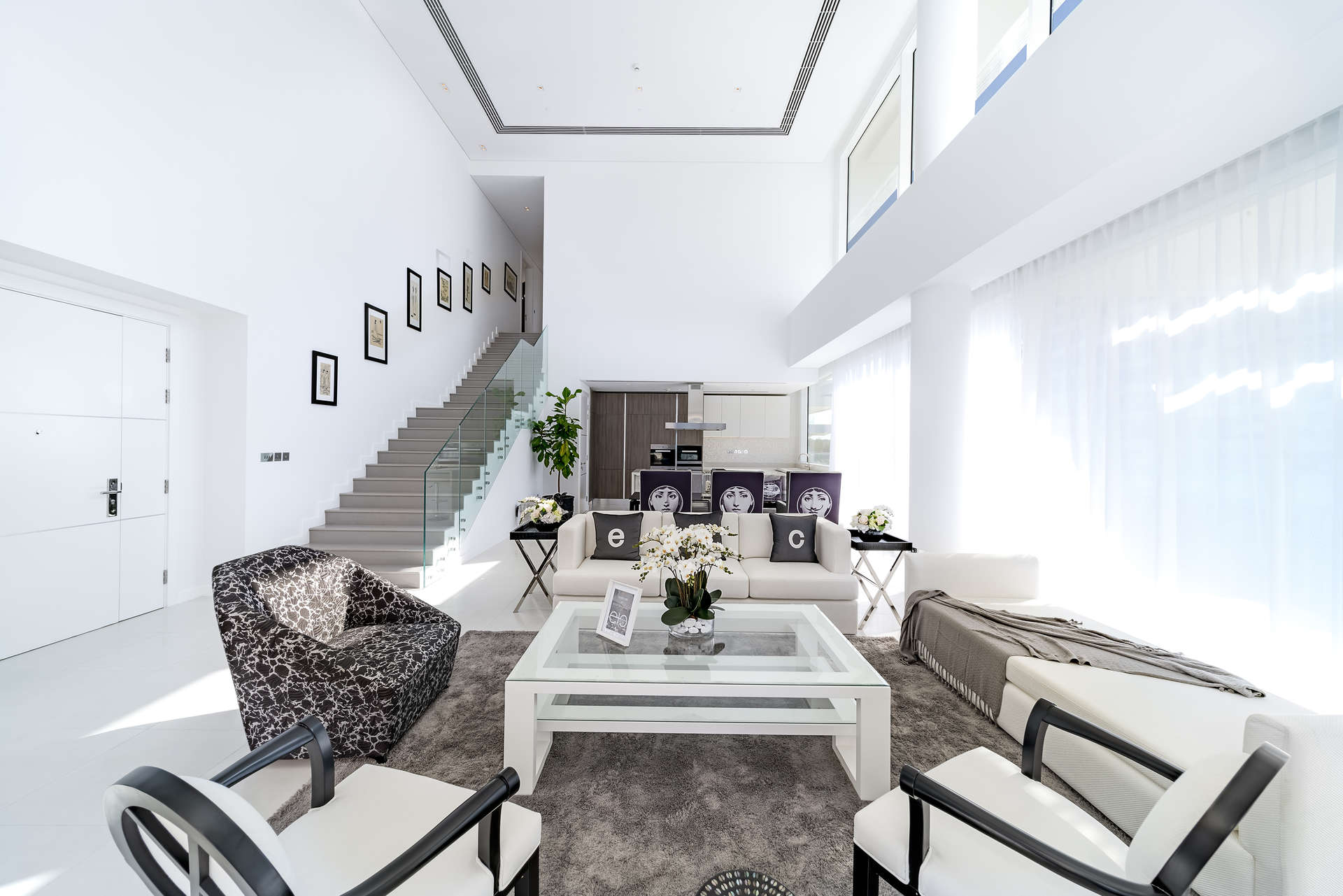 Spacious walk-in closet in duplex apartment at Ashjar, Al Barari, for sale