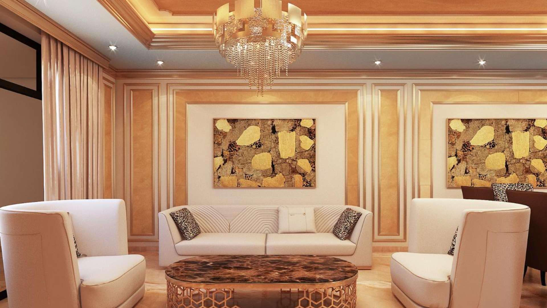 Luxurious furnished living room in renovated apartment, Old Town Island, for sale