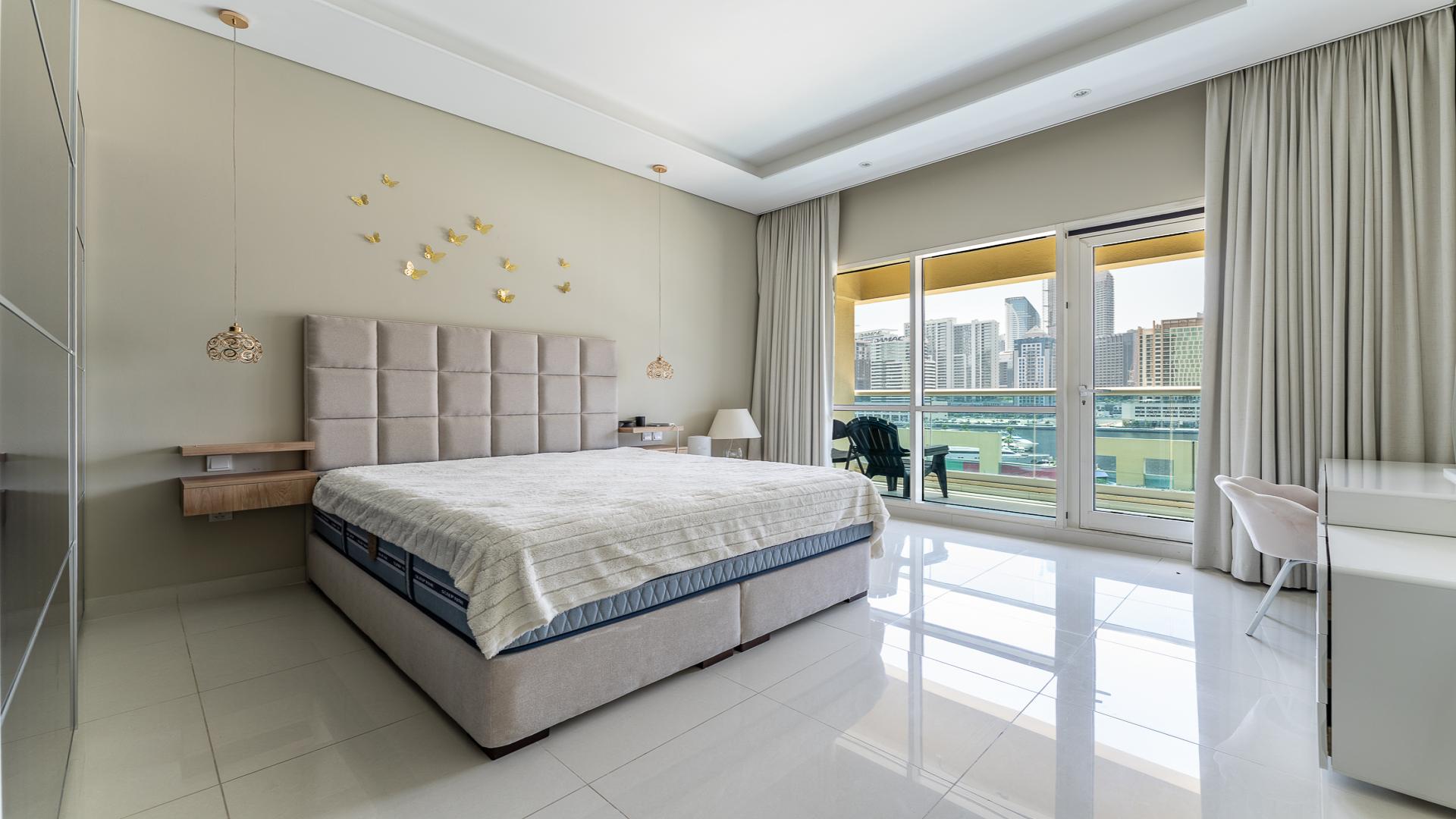 Modern living room in 2-bedroom apartment, The Residences at Business Central, Business Bay