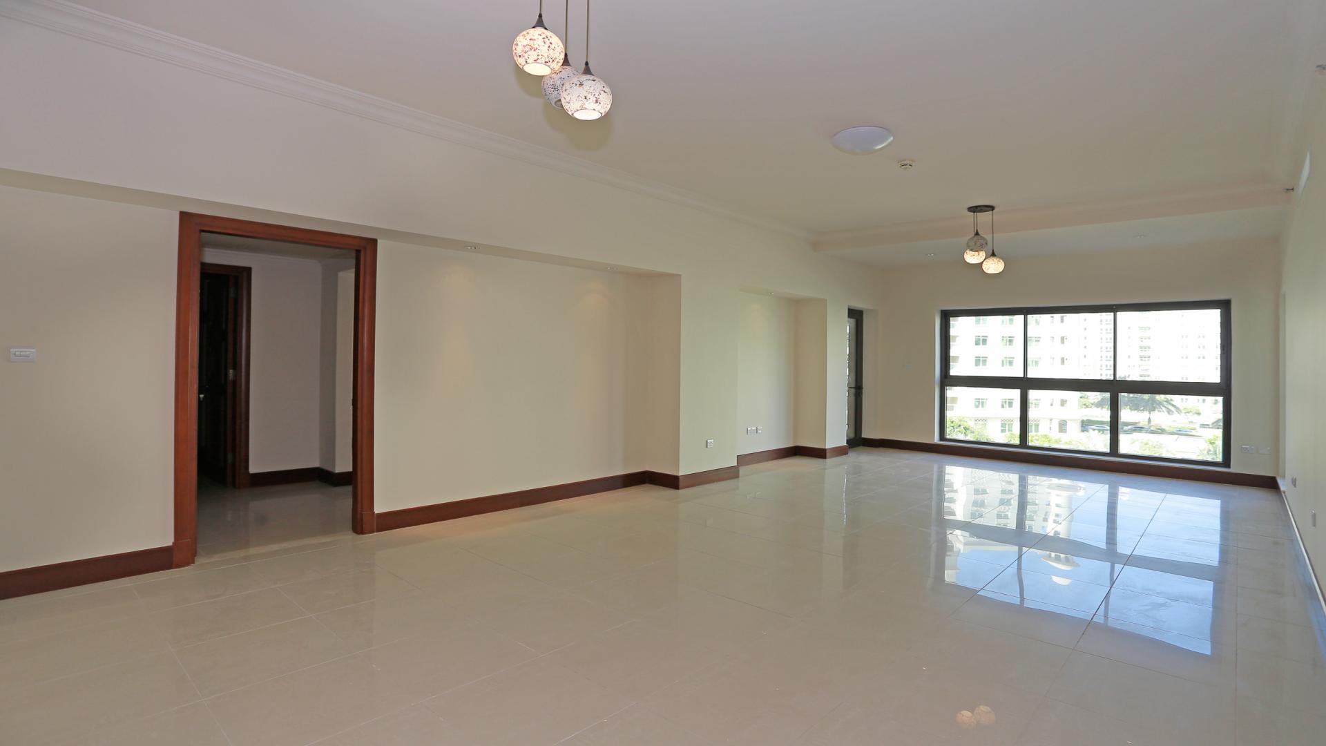 N/A,Luxurious apartment interior with large windows, Golden Mile, Palm Jumeirah Dubai