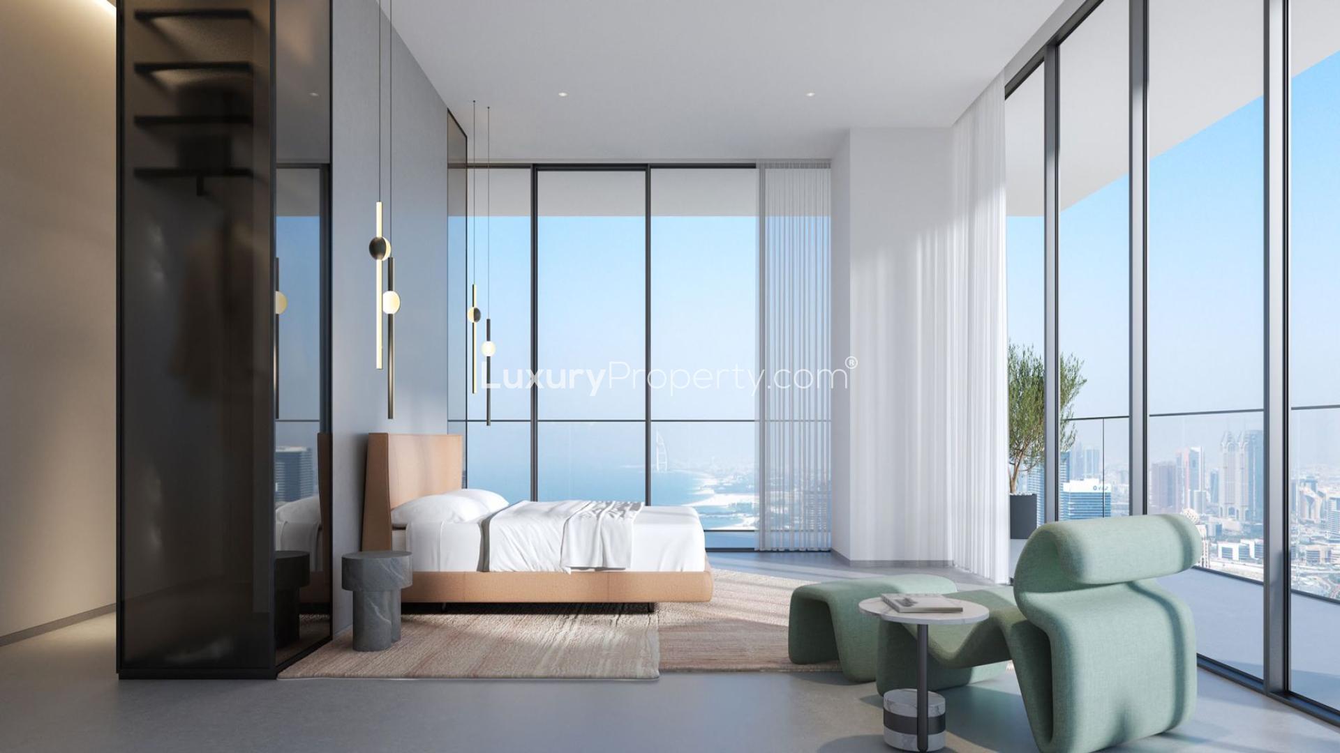 W Dubai Harbour Residences with marina view, luxury apartments for sale, iconic architecture