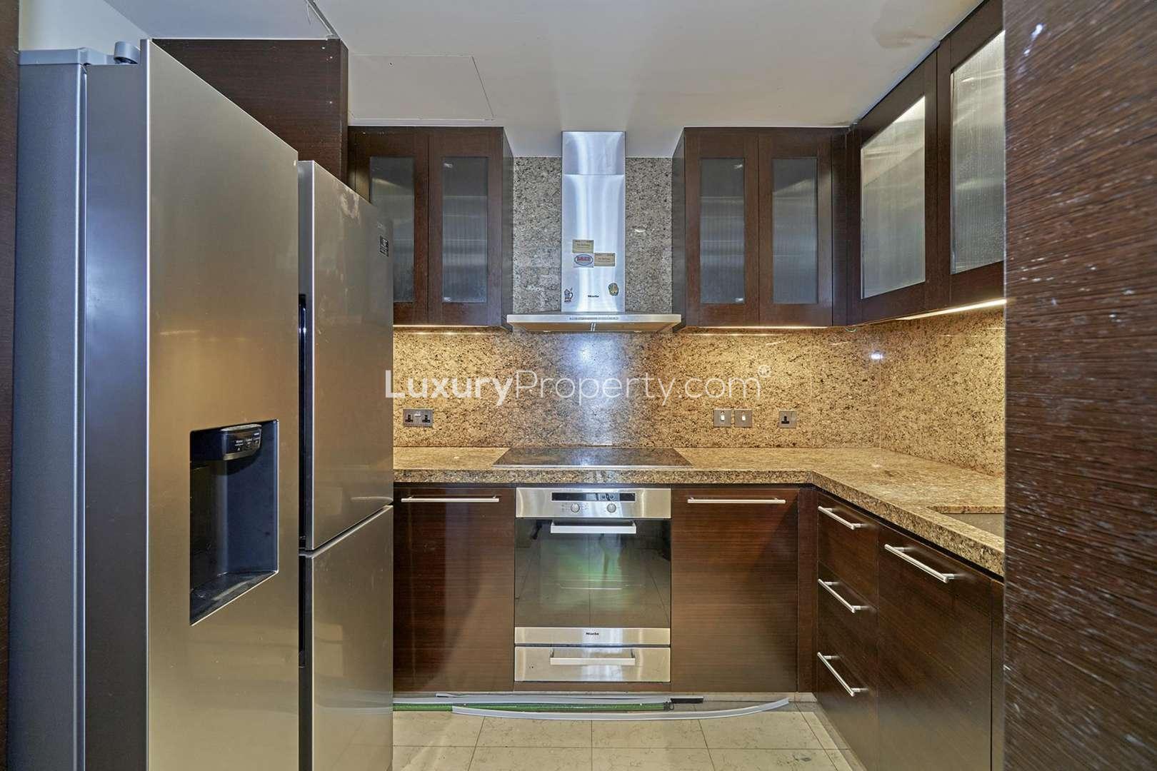 High-floor apartment interior with city view in Burj Khalifa Area, Downtown Dubai