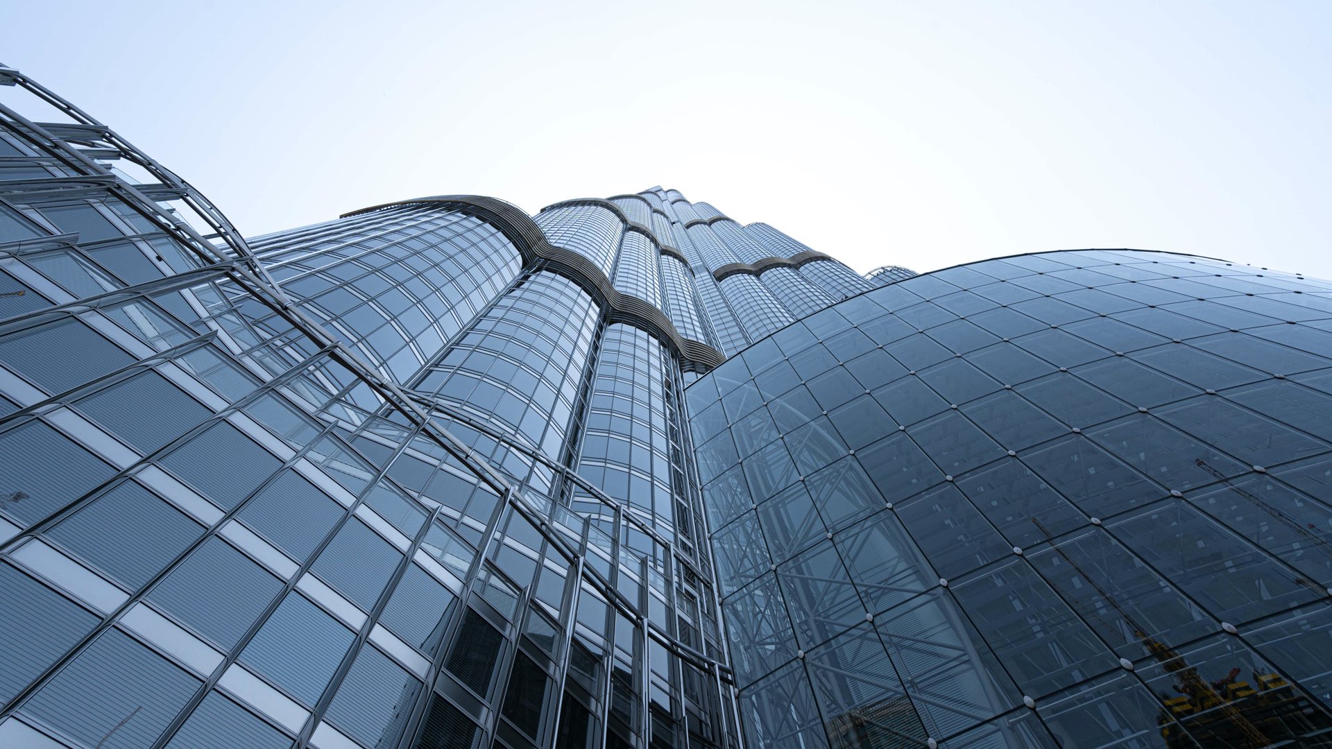 Modern kitchen in mid-floor apartment, Burj Khalifa, Downtown Dubai, granite countertops, stainless appliances