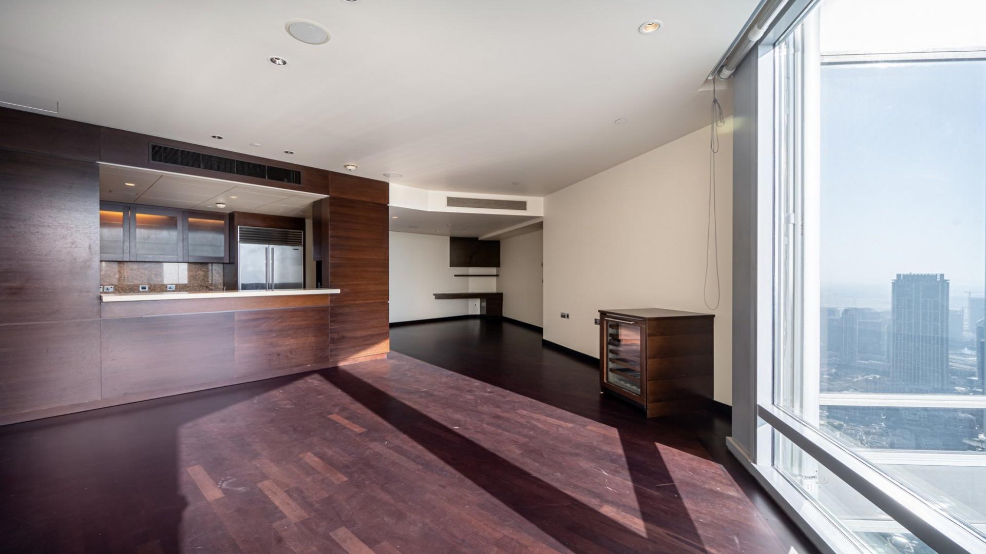 Interior of 2-bedroom apartment in Burj Khalifa Area, Downtown Dubai, featuring modern kitchen design