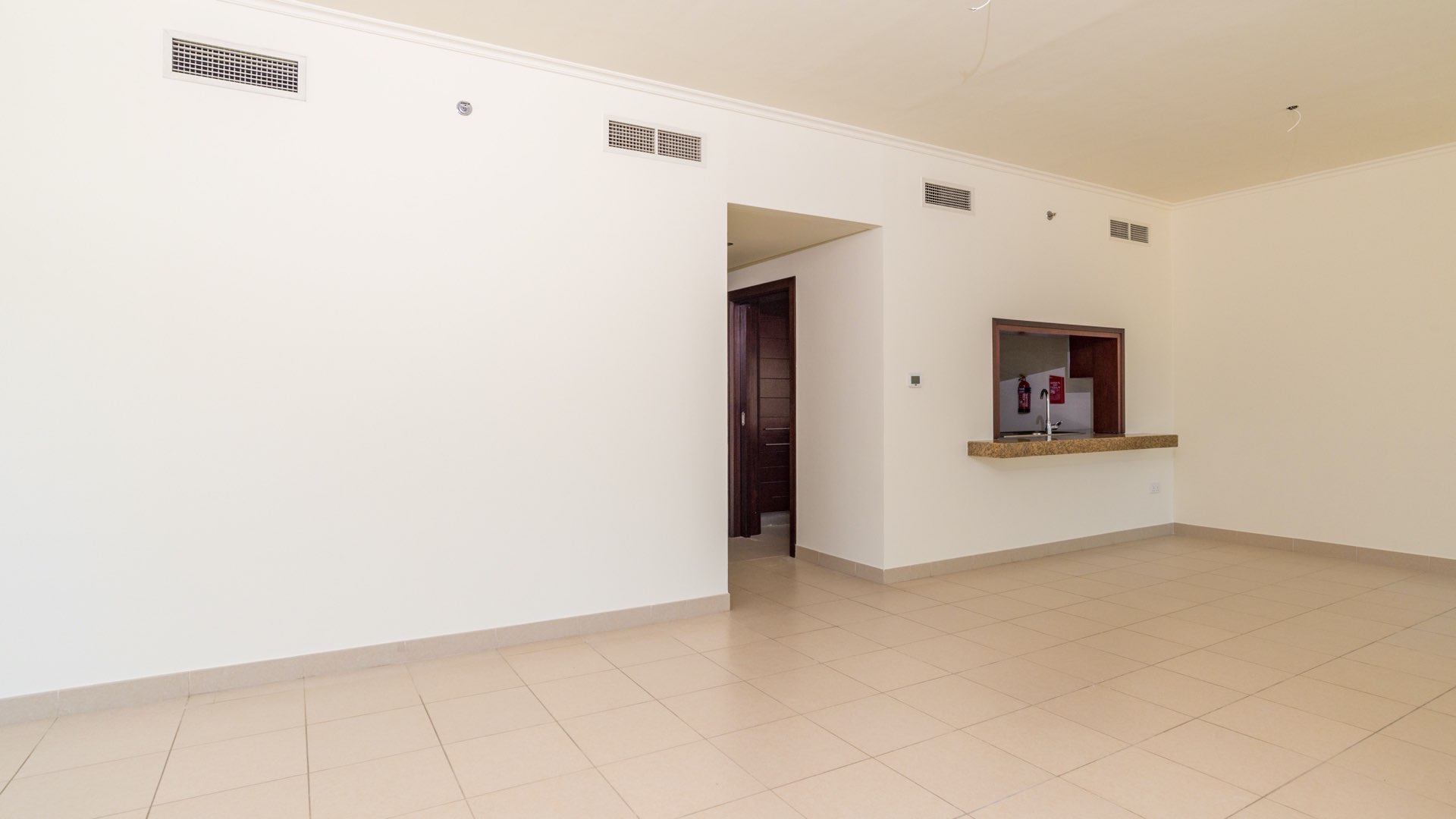 Rooftop terrace with seating in Burj Views apartment, Downtown Dubai; ideal for relaxation