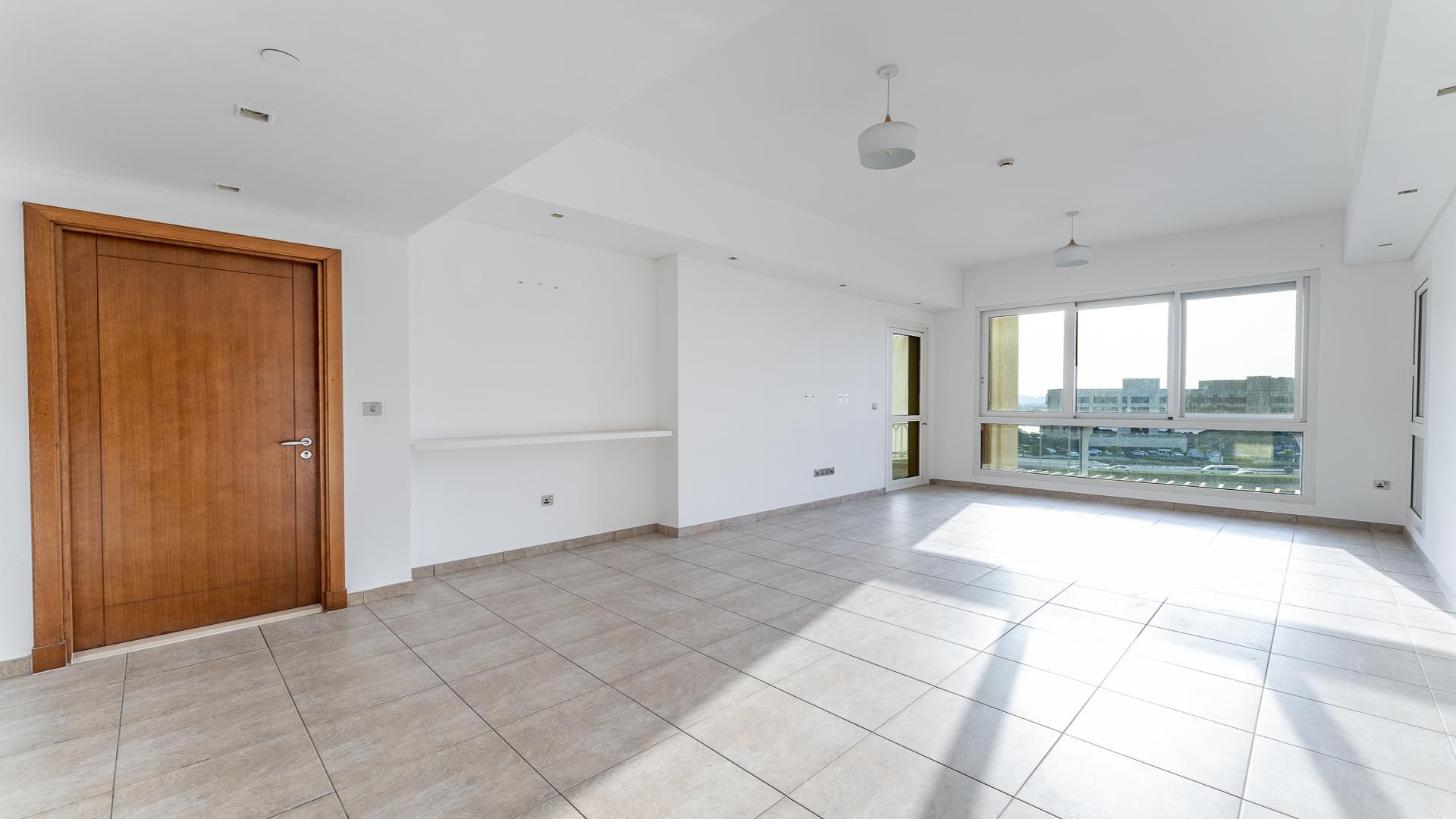 Double balcony view from 2BR apartment in Marina Residences, Palm Jumeirah, for sale