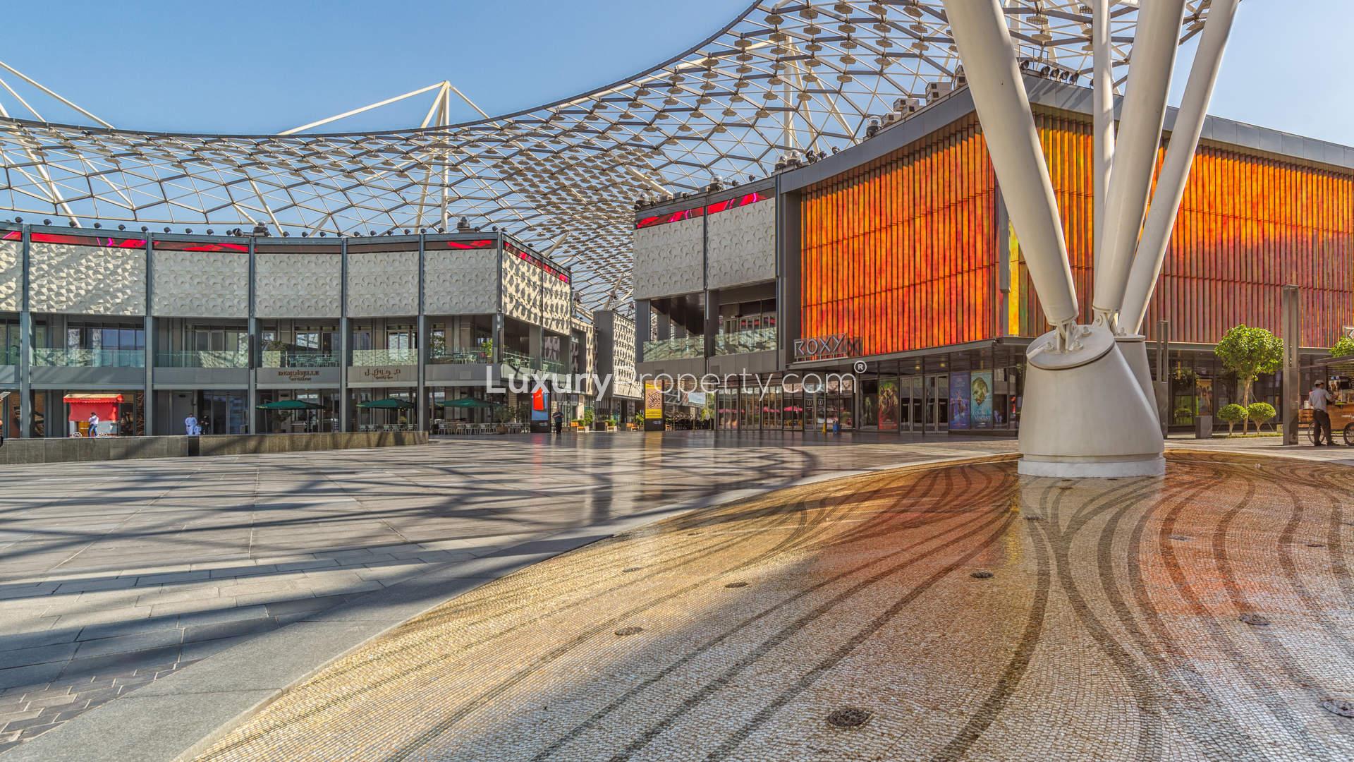 Outdoor dining area in City Walk, Jumeirah, near luxury 2-bed apartment for sale