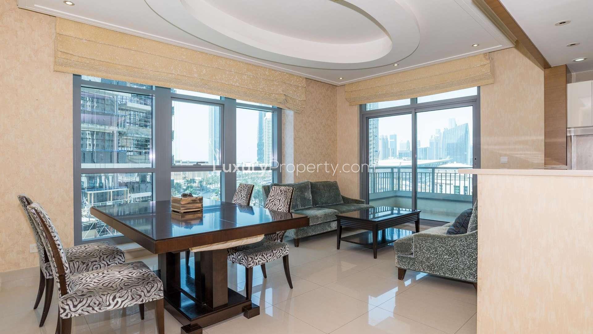 Modern kitchen in 2-bedroom luxury apartment, Claren Tower, Downtown Dubai, with city view