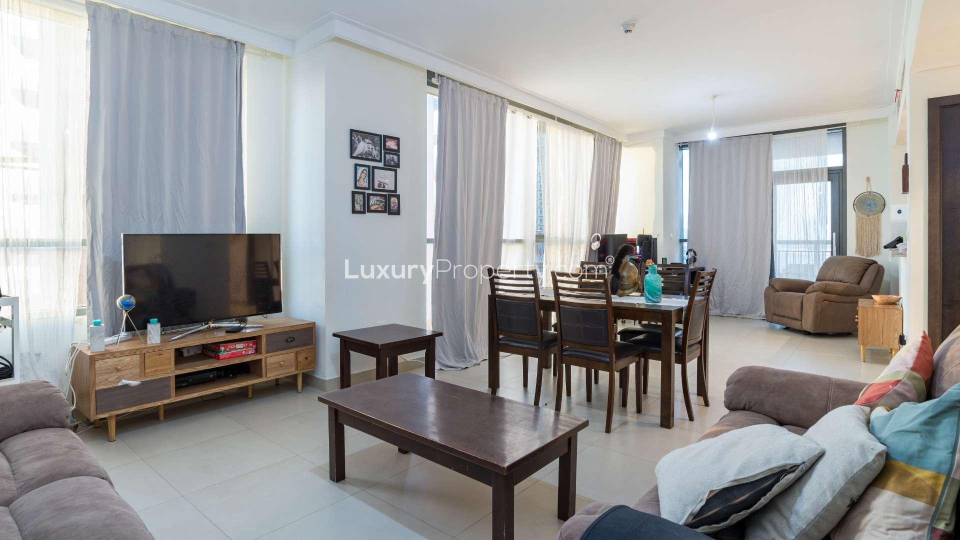 Exterior view of Dubai Creek Residences North Tower 3 apartment building entrance