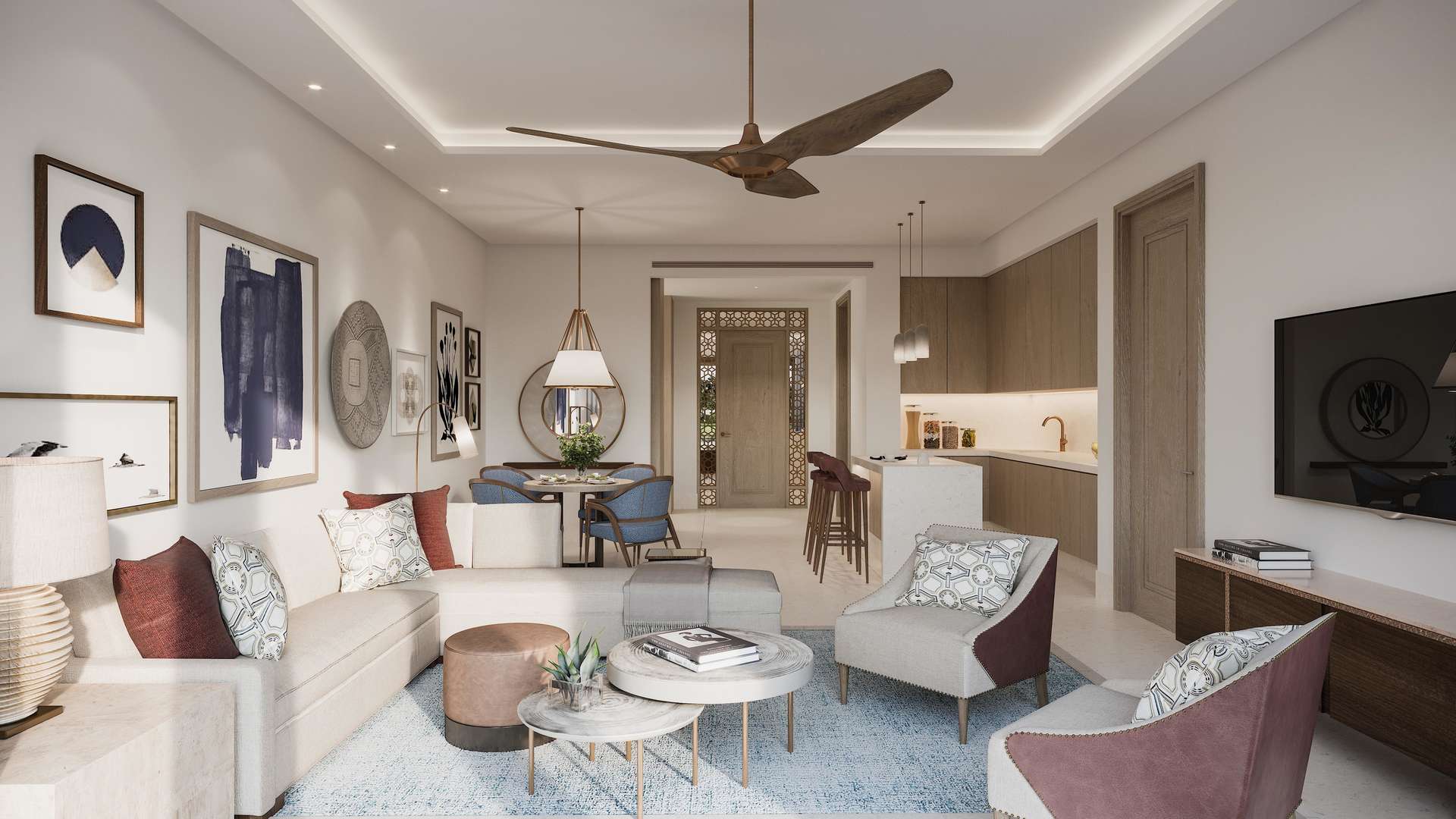 Floor plan of 2-bedroom apartment in Four Seasons Private Residences, Sharm el Sheikh