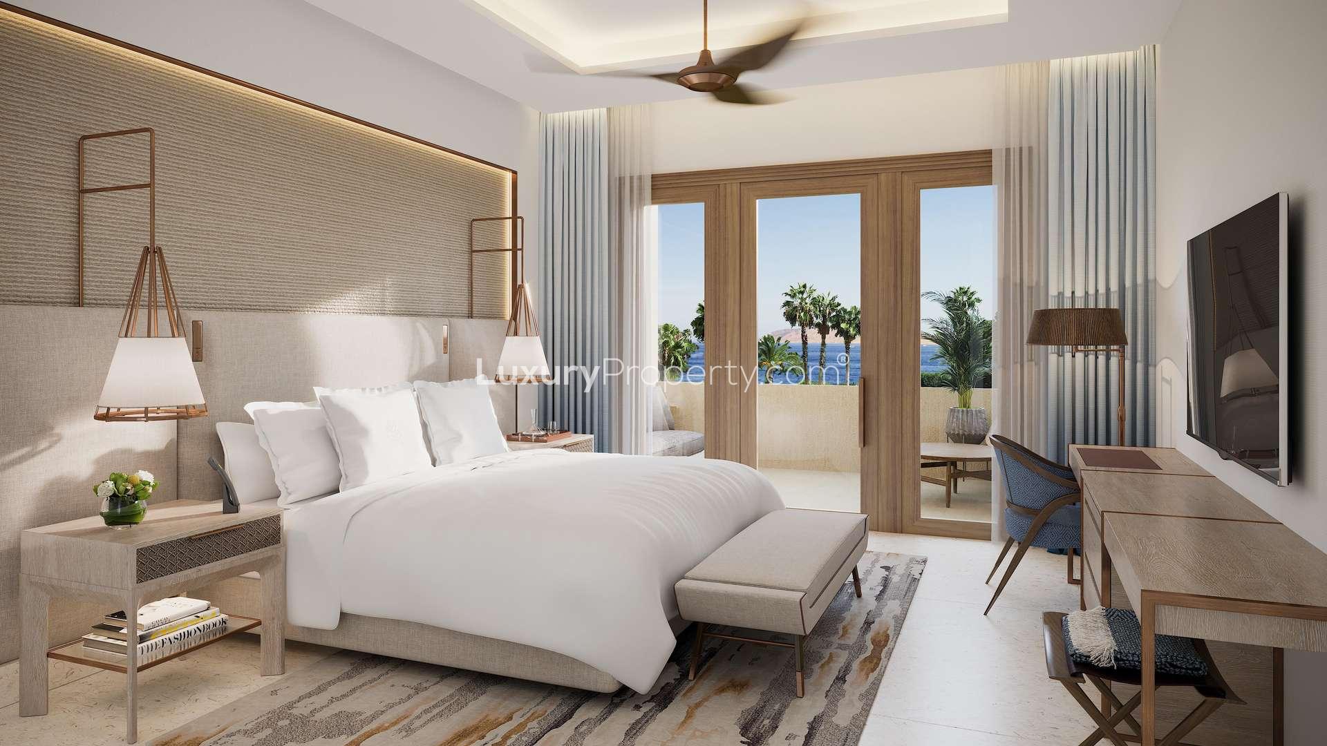 Luxurious bedroom in 2-bedroom chalet, Four Seasons Residences, Sharm el Sheikh, sea view