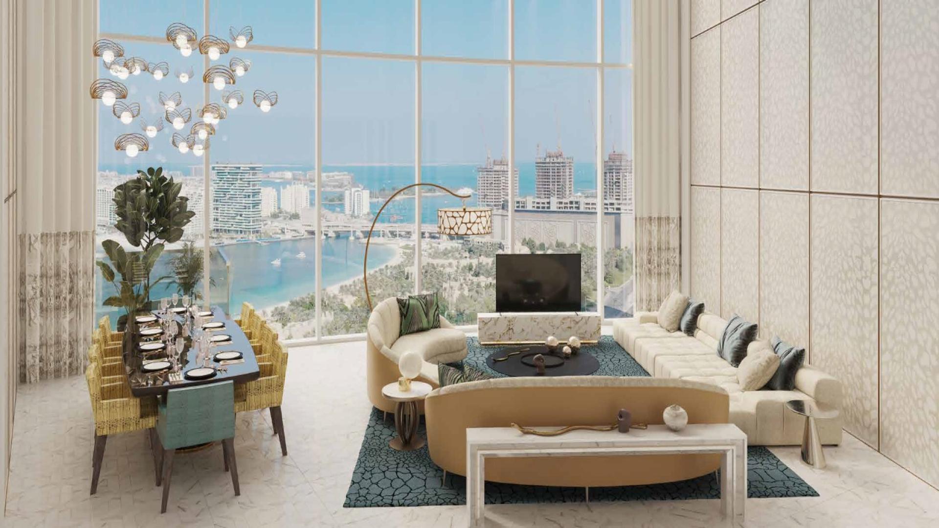 Luxurious Cavalli Tower apartment with spacious balconies and pool in Dubai Marina